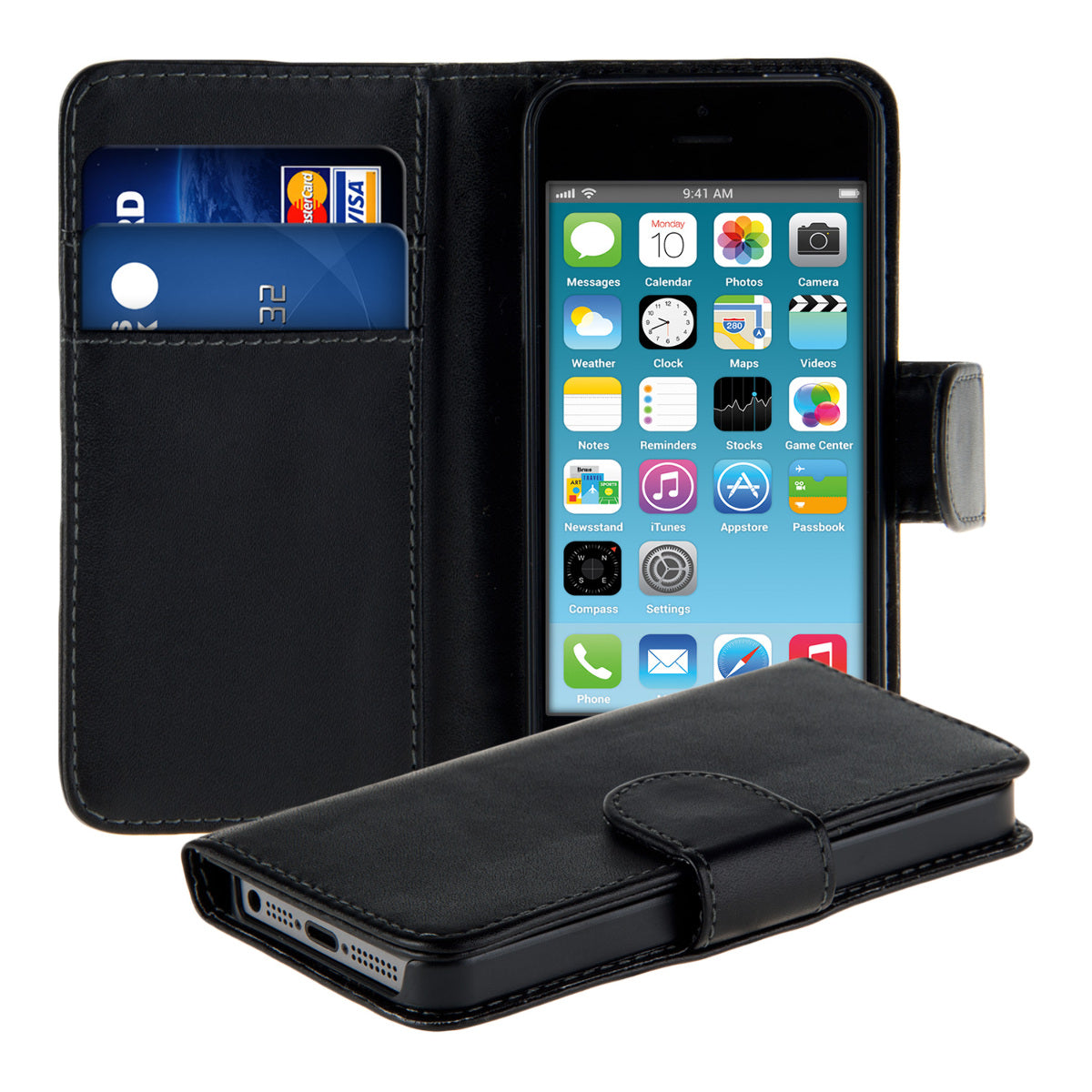 Wallet Case compatible with Apple iPhone SE (1st Gen 2016) / iPhone 5 / iPhone 5S