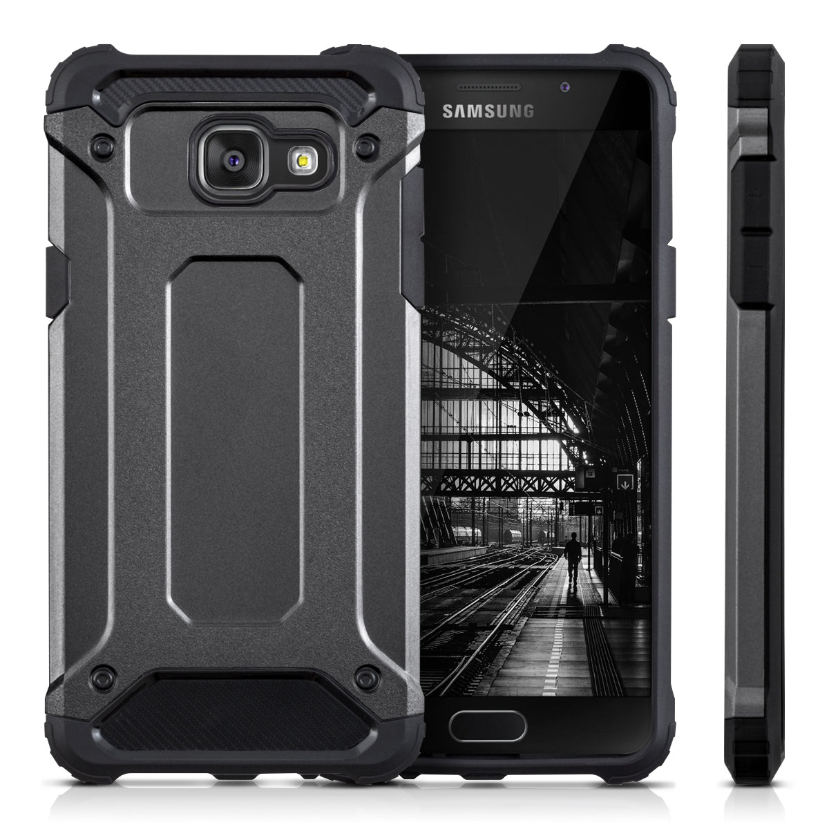 kwmobile Case Compatible with Samsung Galaxy A5 (2016) - Hybrid Phone Cover Case Protective Cover