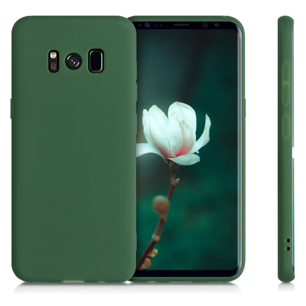 Samsung Galaxy S8 Phone Case Dark Green Silicone