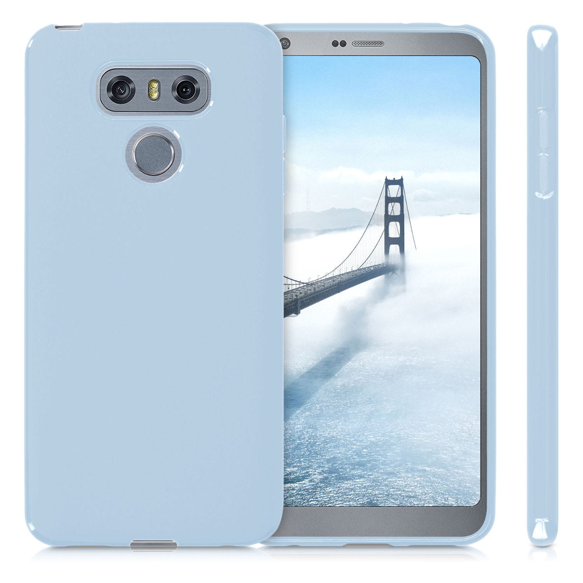 LG G6 Case Light Blue Silicone