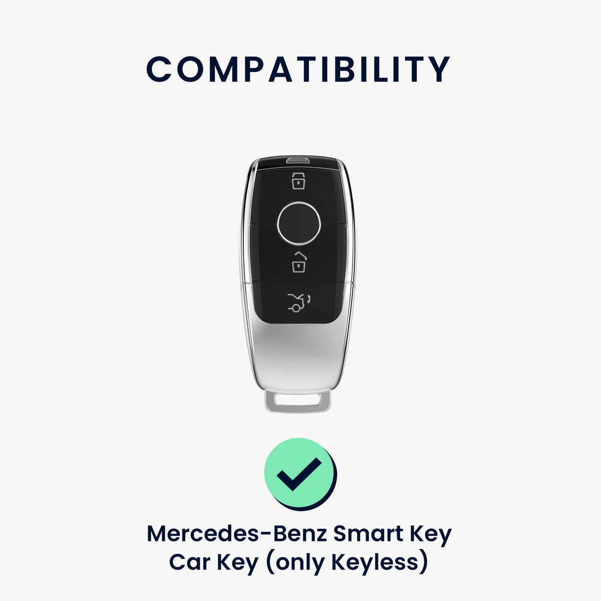 Mercedes Benz Smart Key Autoschlüssel (nur Keyless) Silikon Schlüsselhülle