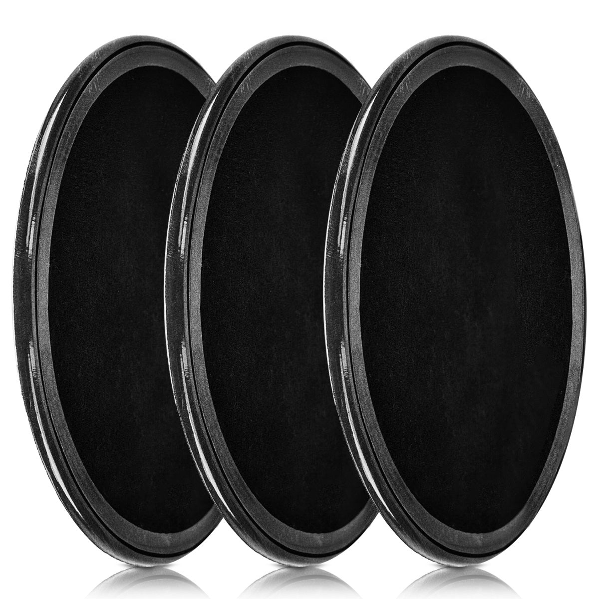 kwmobile 3x Universal Gel Klebepads - Doppelseitig klebende Anti-Rutsch Gelpads - optimal als Smartphone Halter