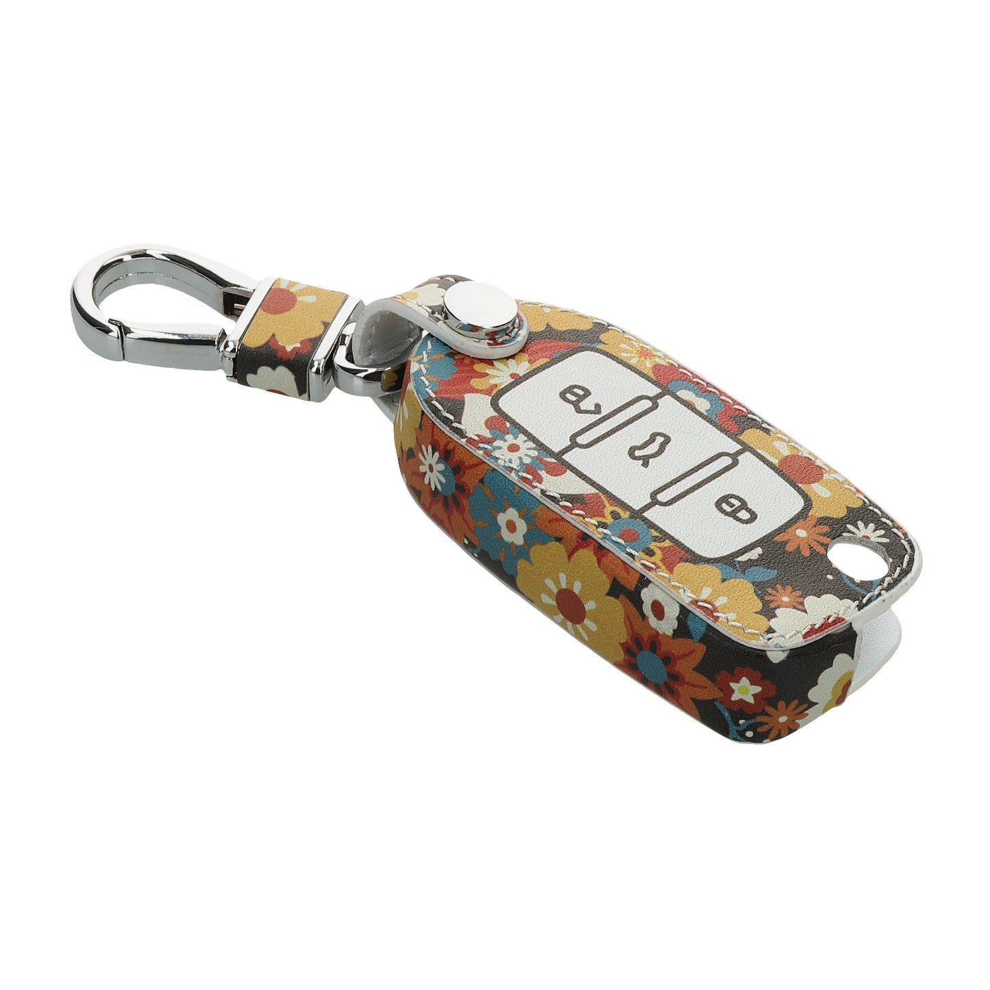 kwmobile Car Key Case Compatible with VW Skoda Seat 3-Button Car Key Protective Cover
