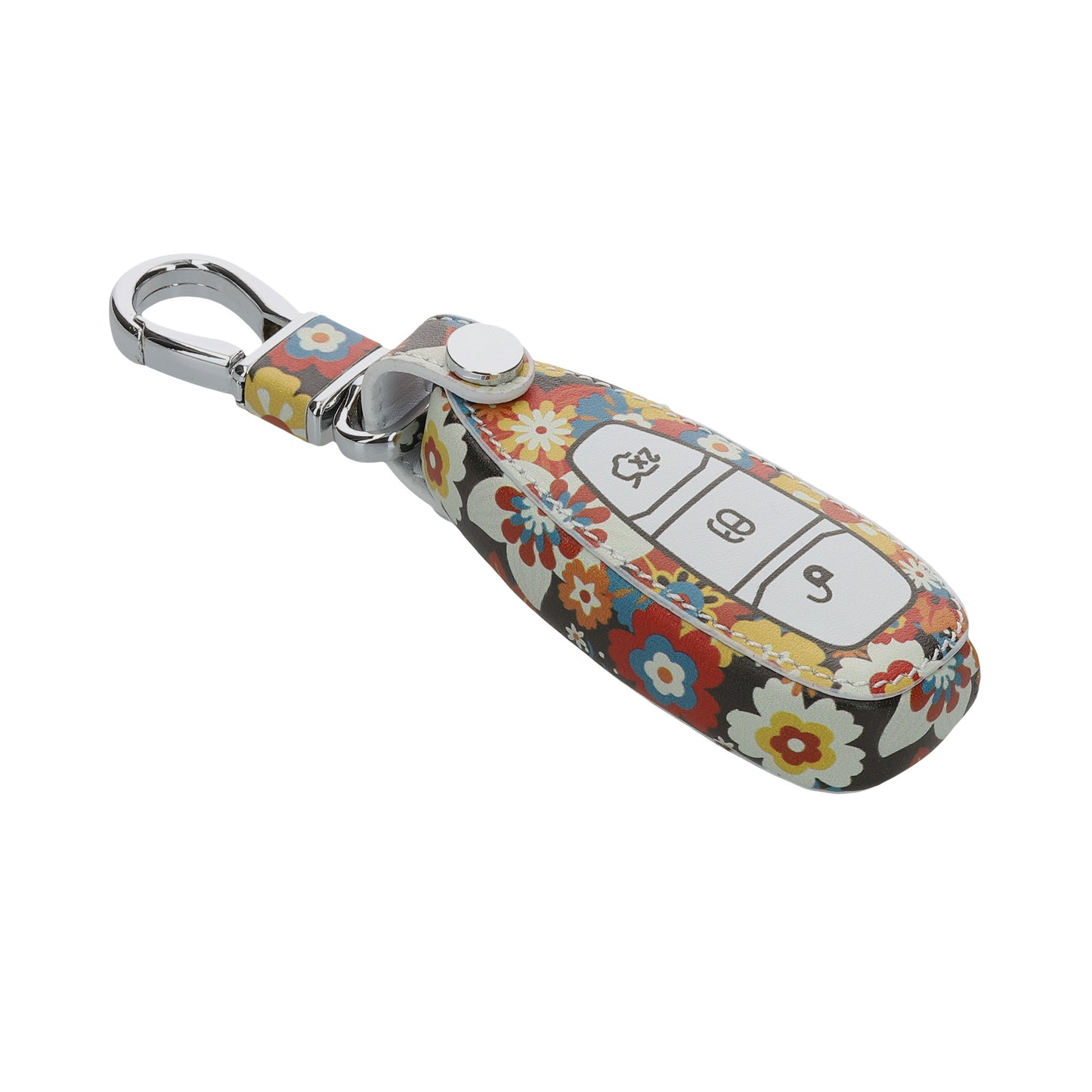kwmobile Car Key Cover compatible with Ford 3-Button Car Key Keyless Go - Protective Case Key Fob Cover Don't touch my Key