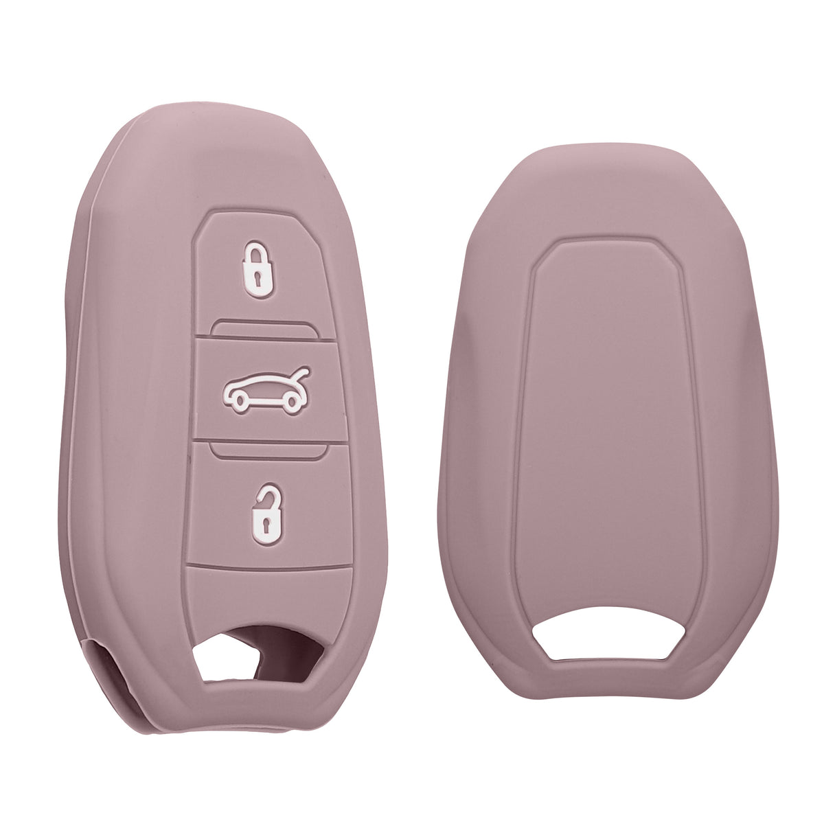 kwmobile Car Key Cover compatible with Peugeot Citroen 3-Button Smart Key (Keyless Go only)