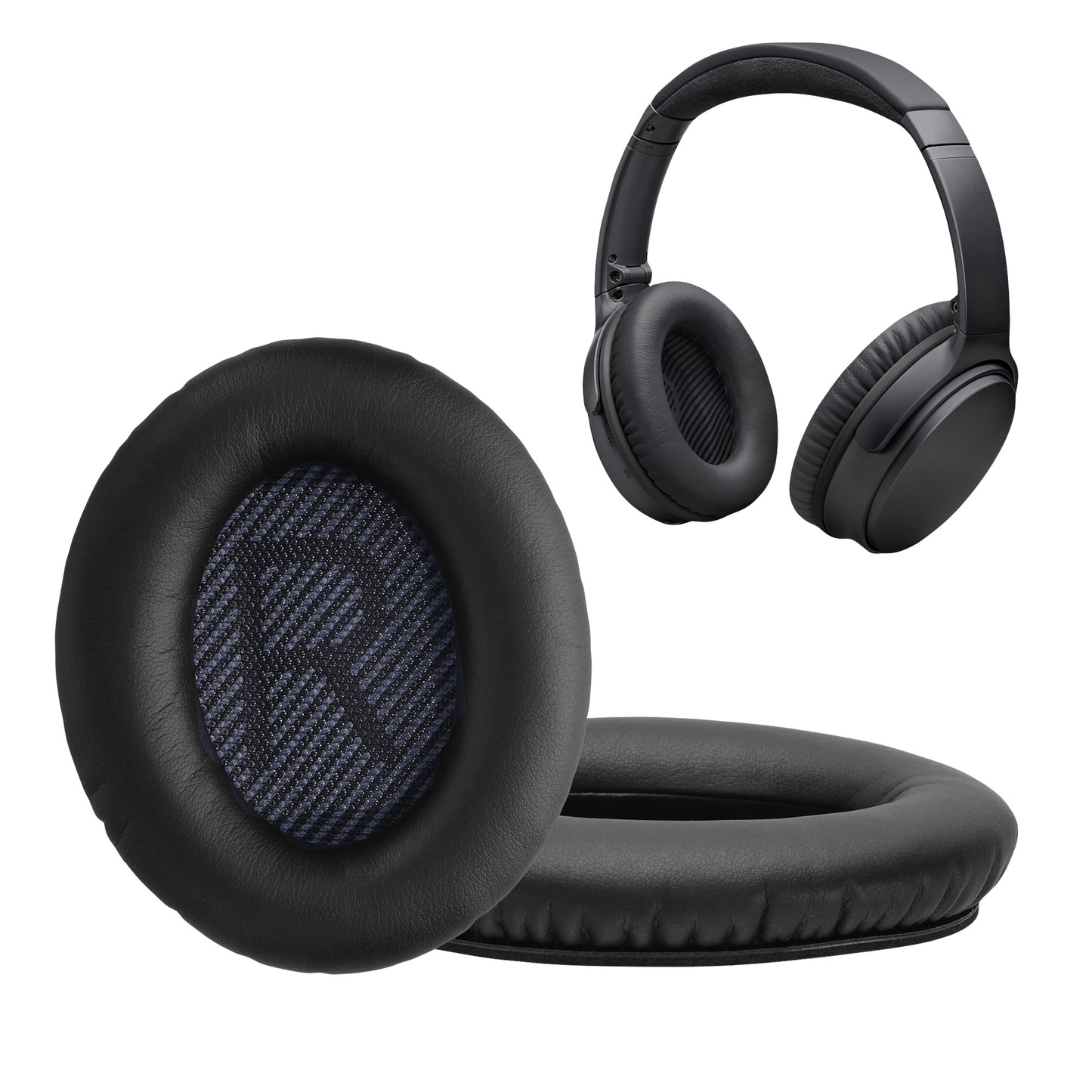 kwmobile Ear Pads for Bose Quietcomfort 35 35II 25 15 / QC35 QC35II QC25 QC15 Ear Cushions Replacement Earpads Headphone Spare Parts Headphone Replacement Pads for Over Ear Headphones