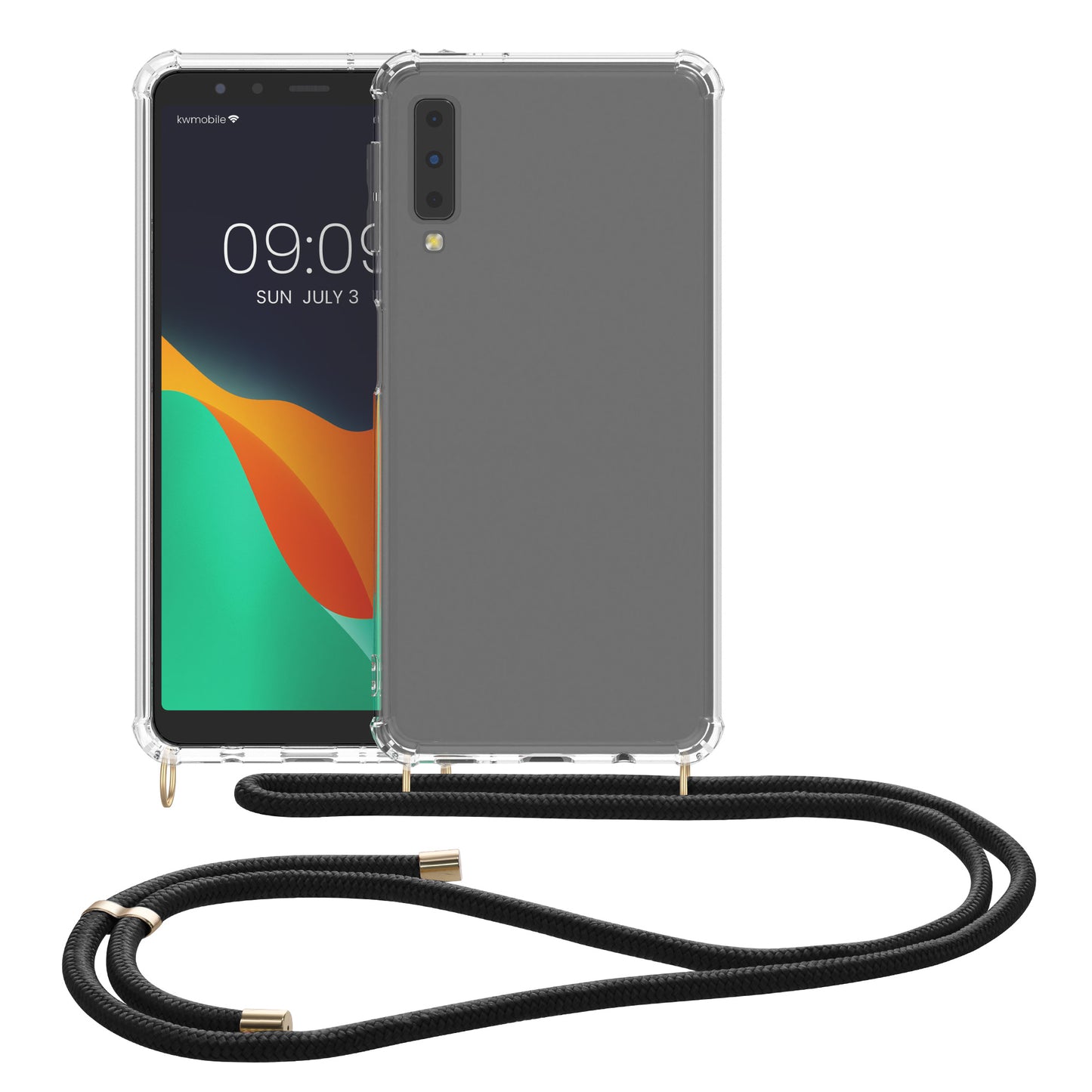 kwmobile Necklace Case compatible with Samsung Galaxy A7 (2018) Cover