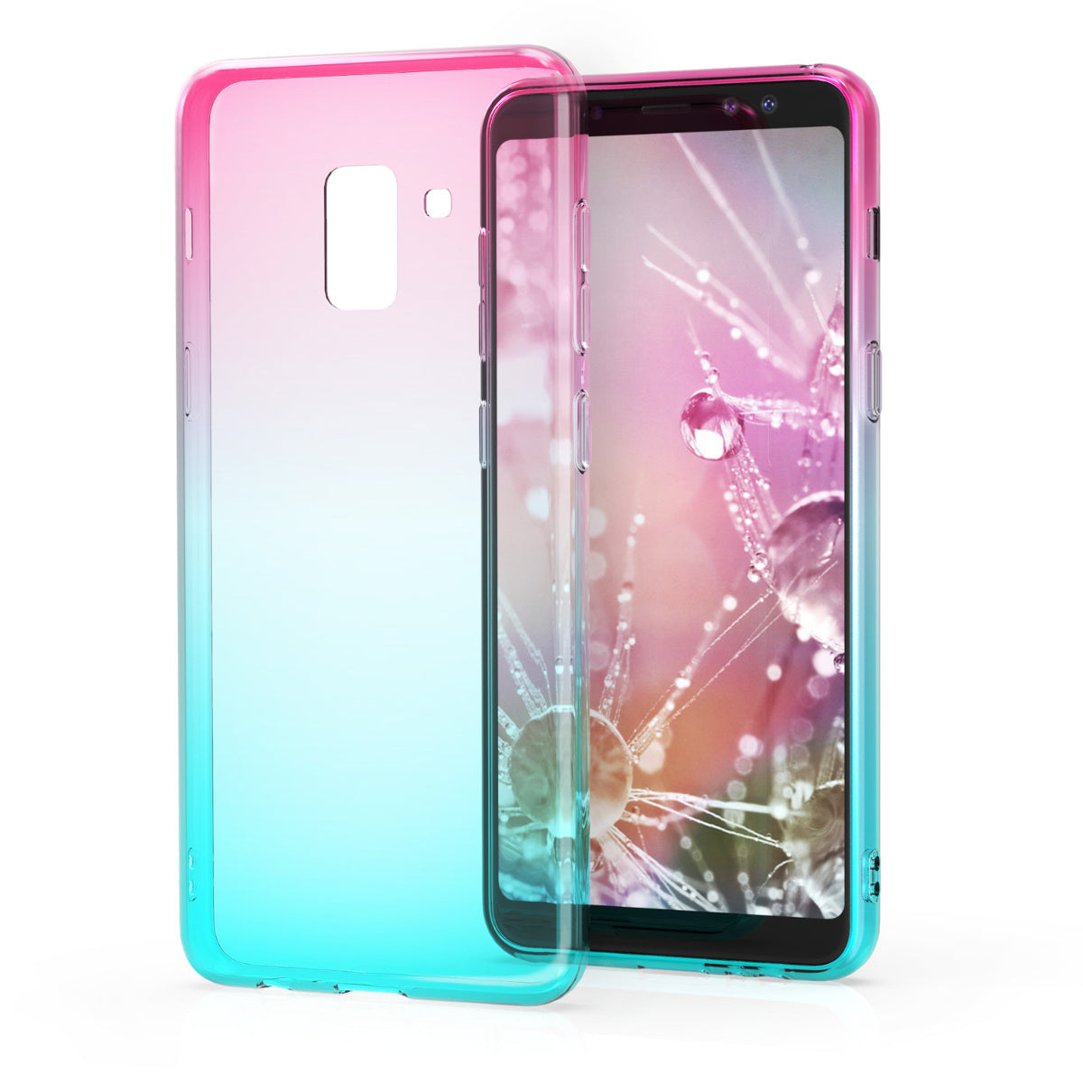 kwmobile Case Compatible with Samsung Galaxy A8 (2018) - Phone Case - Transparent Cover