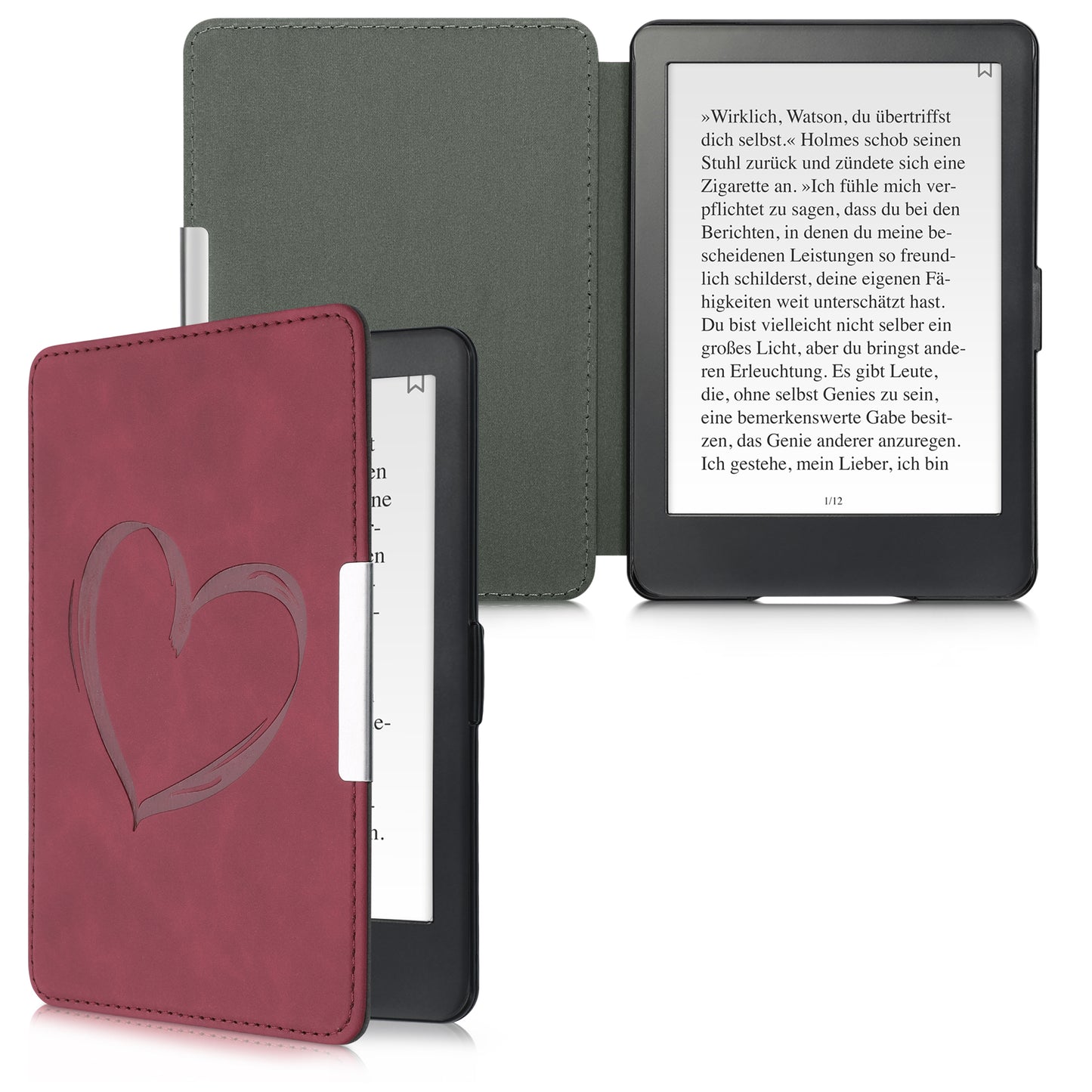 Faux Leather Case compatible with Amazon Kindle Paperwhite