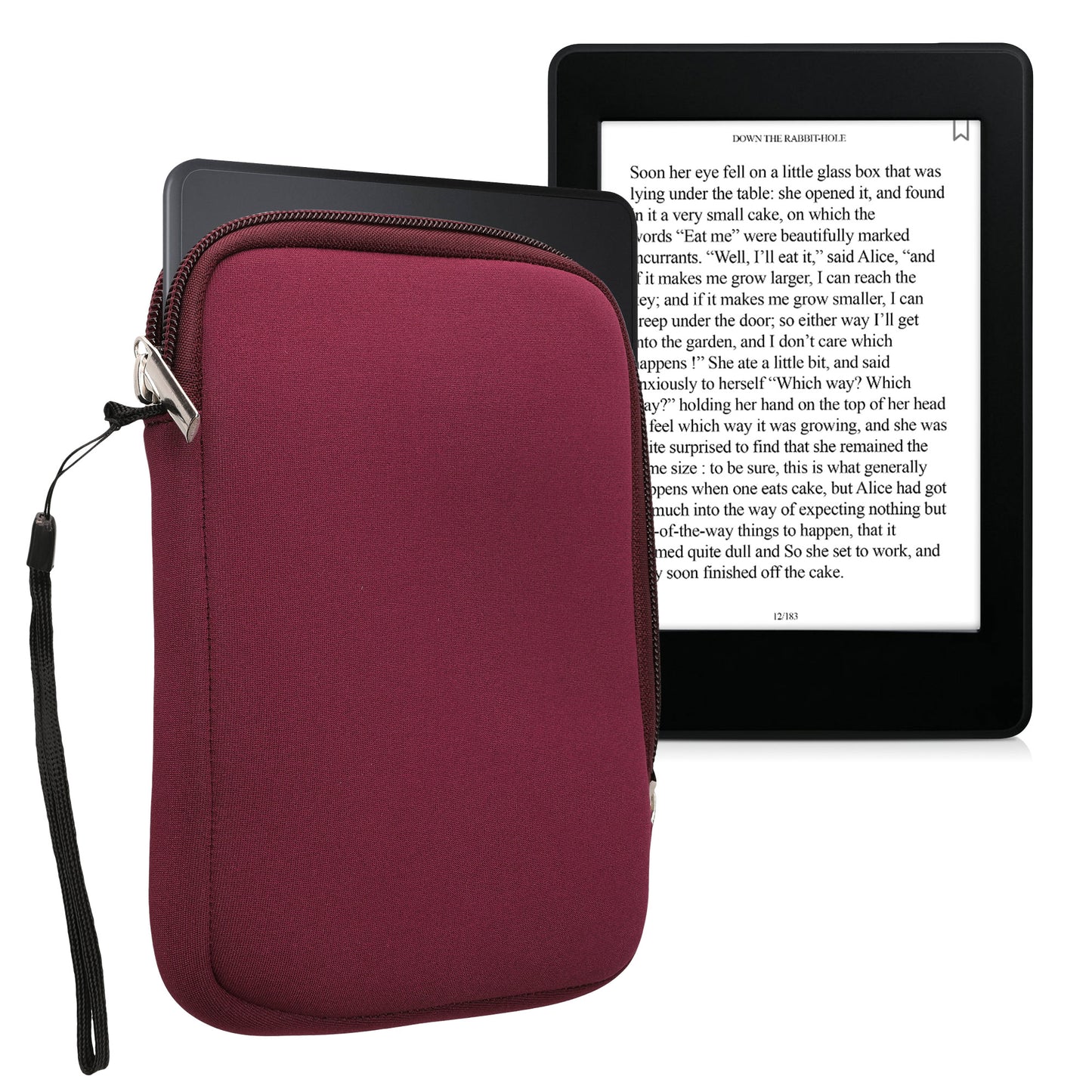 kwmobile Protective Bag for eReader Pouch Cover Case Protective Sleeve 17 x 12 x 2 cm Internal Dimensions