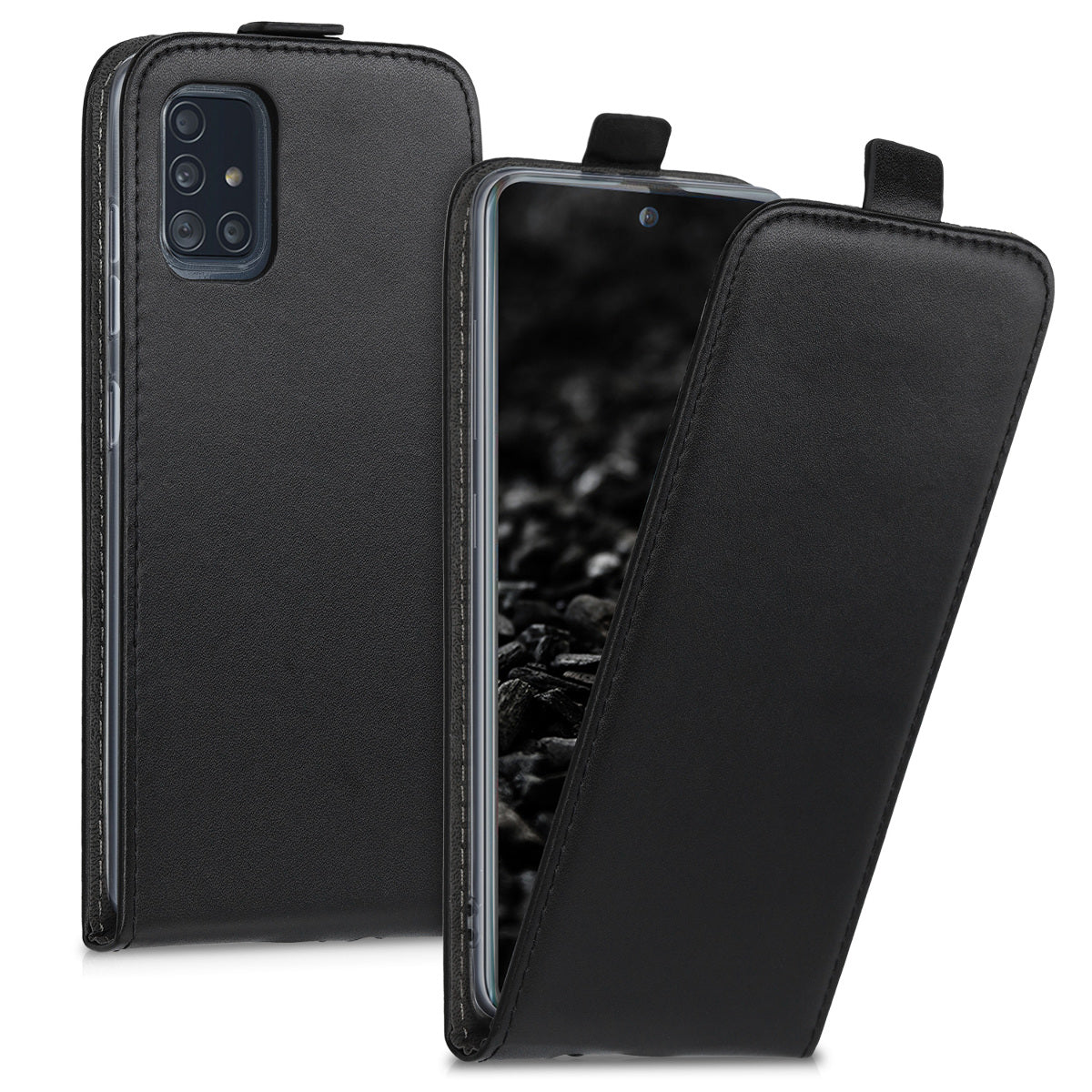 kwmobile Protective Case Compatible with Samsung Galaxy A51 - Flip Case Phone Cover