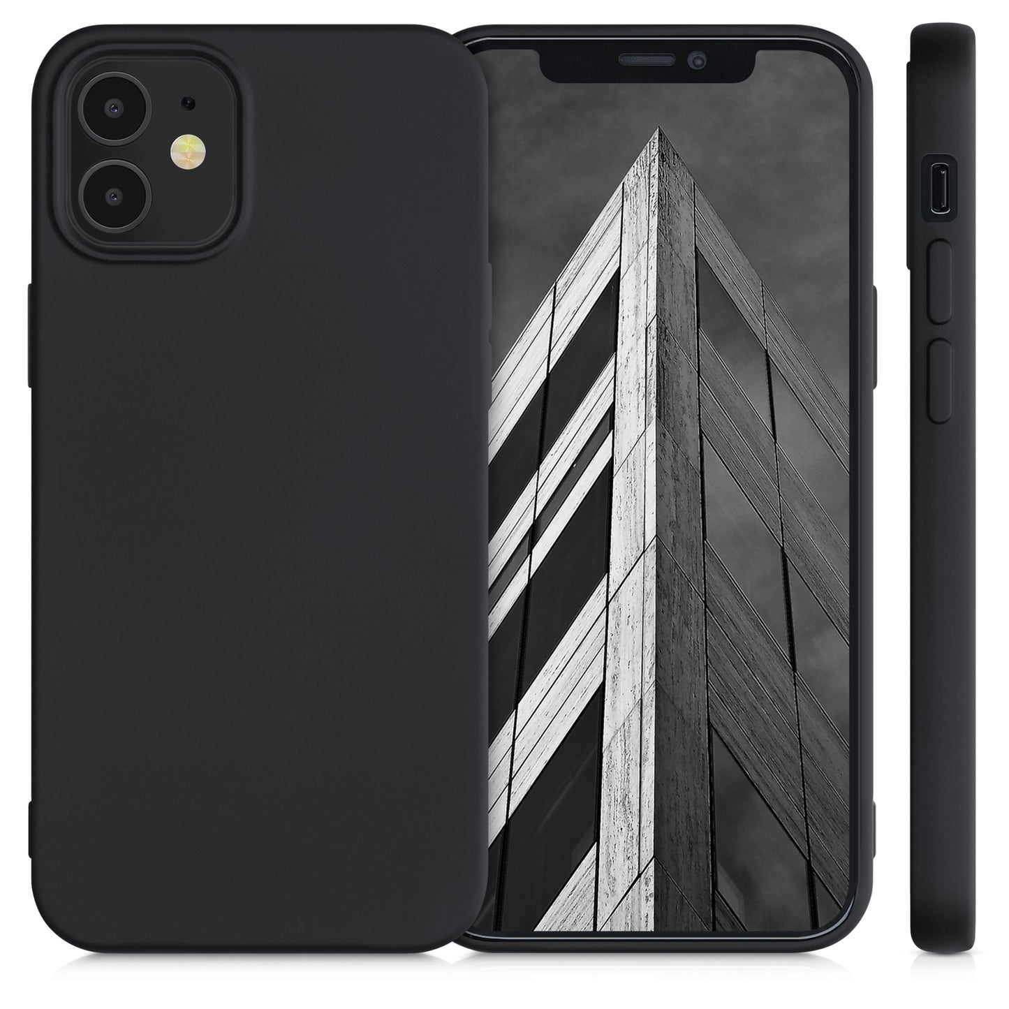 kwmobile Case Compatible with Apple iPhone 12 mini Protective Cover for Wireless Charging