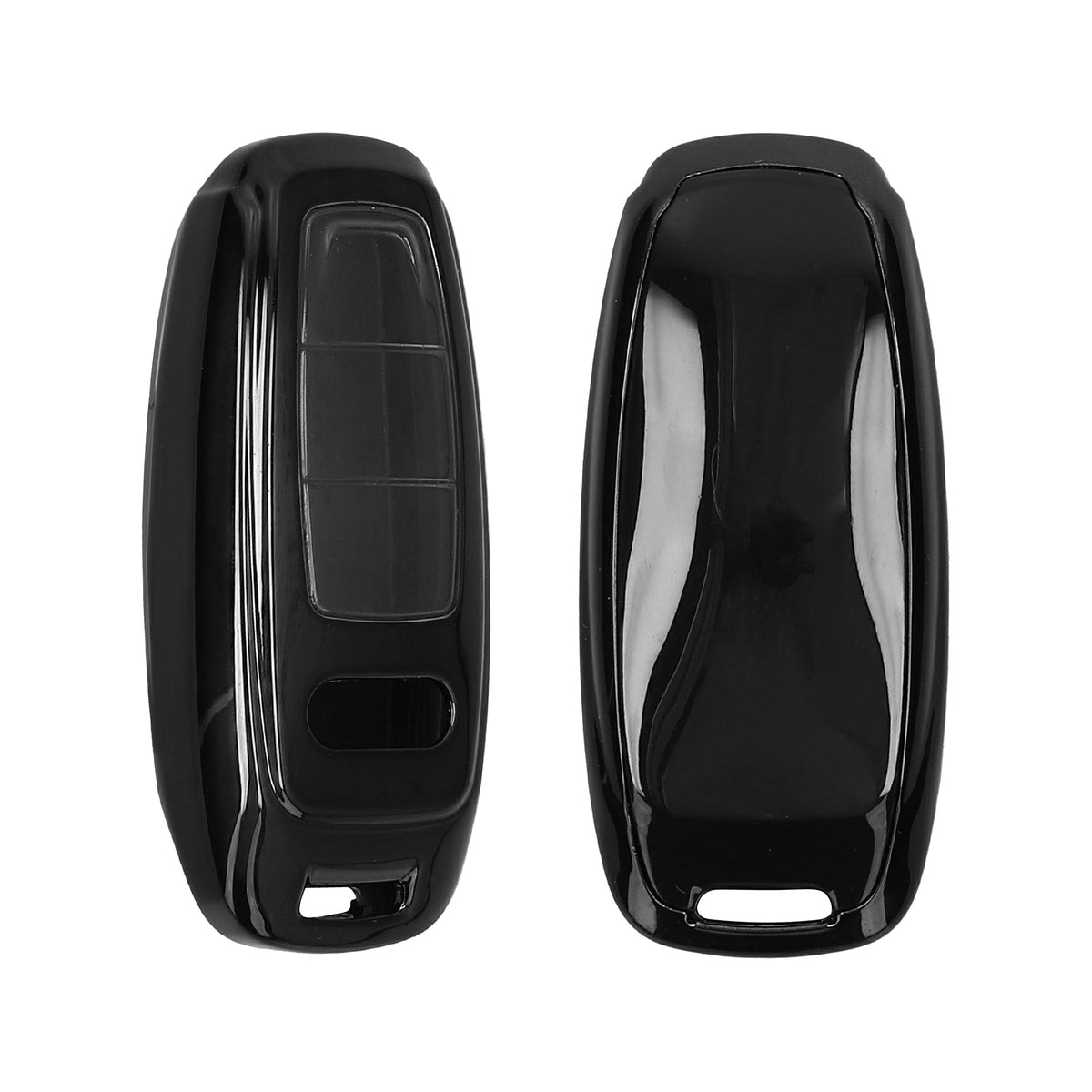 Audi A6 A7 A8 Q7 Q8 3-Button Keyless TPU Car Key Cover Metallic