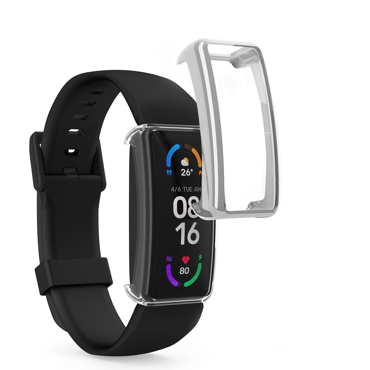 kwmobile Protective Case for Fitbit Inspire 3 / Inspire 2 / Ace 3 Full Body Display Cover Set