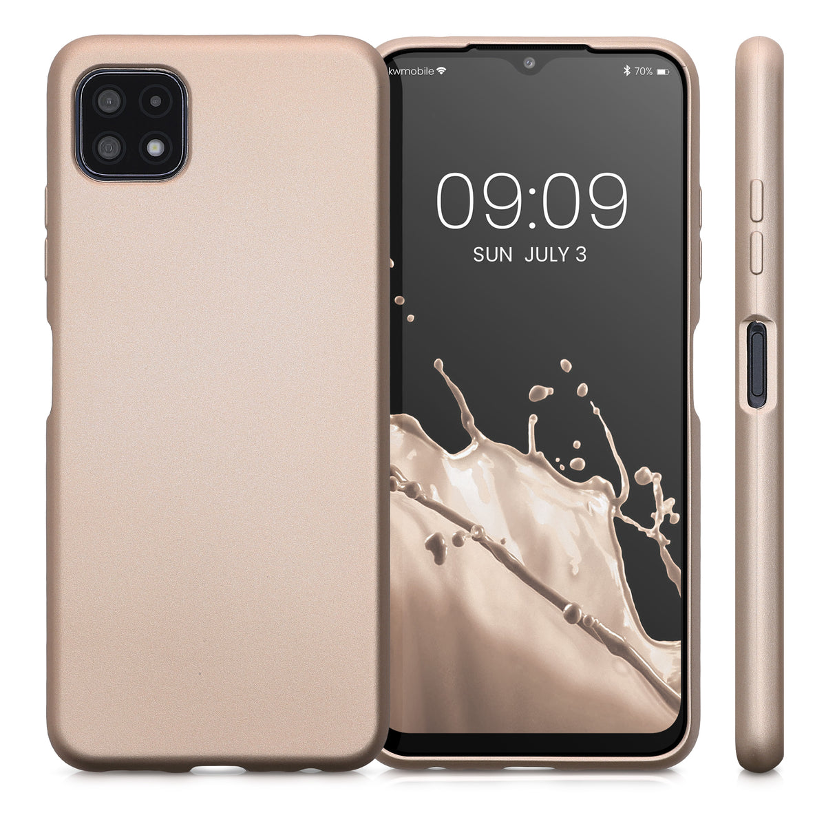 Samsung Galaxy A22 5G Phone Case Metallic Silicone