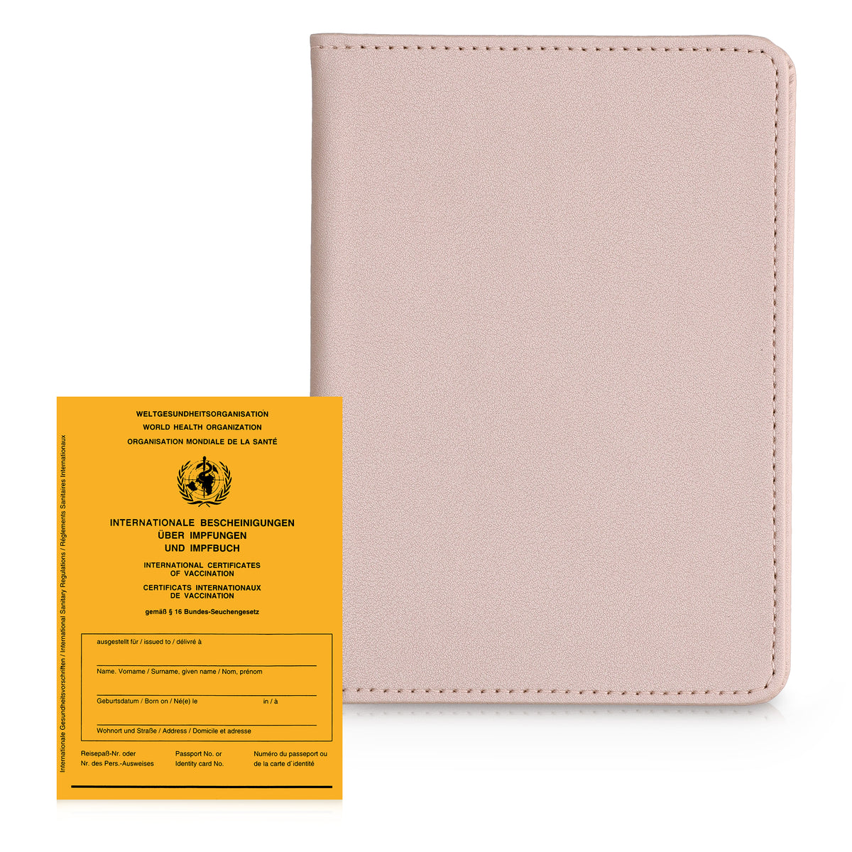 Faux Leather Vaccination Card Holder