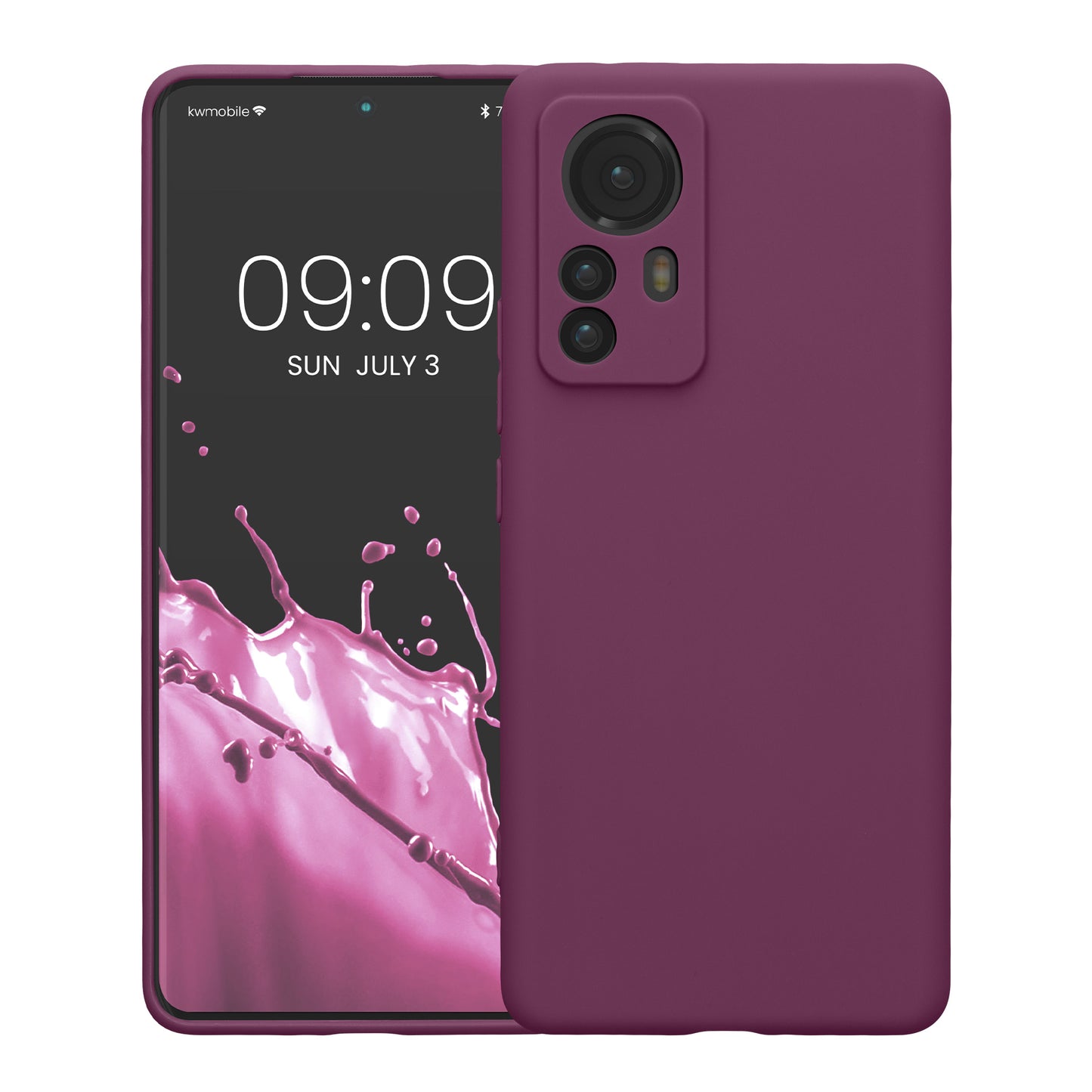 kwmobile Phone Case for Xiaomi 12 Pro - Soft Silicone Phone Case - Protective Cover