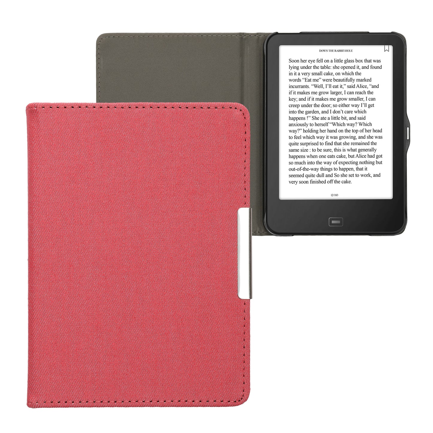 kwmobile Flip Case compatible with Tolino Vision 1 / 2 / 3 / 4 HD - e-Reader Protective Case - eReader Cover