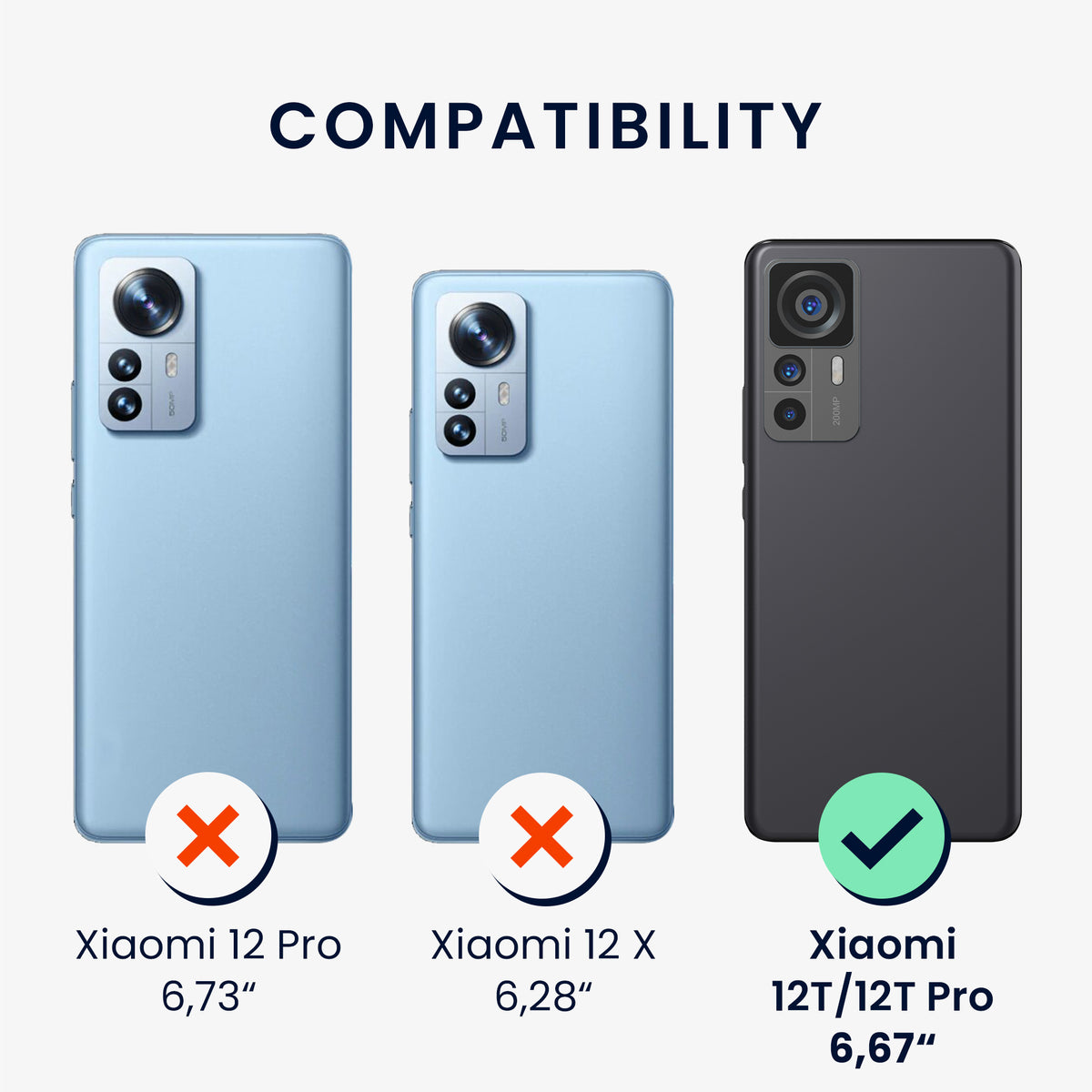 Xiaomi 12T / 12T Pro Shockproof Hard Case with TPU Bumper