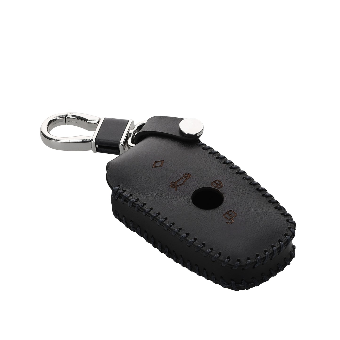kwmobile Car Key Cover compatible with BMW 3-Button Smart Key (Keyless Go Only) Key Cover - Key Fob Case