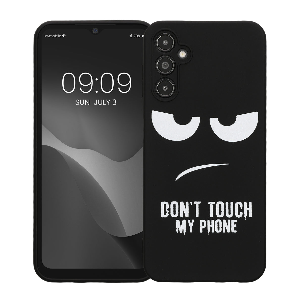 Samsung Galaxy A14 5G Silicone Phone Case Don't Touch My Phone