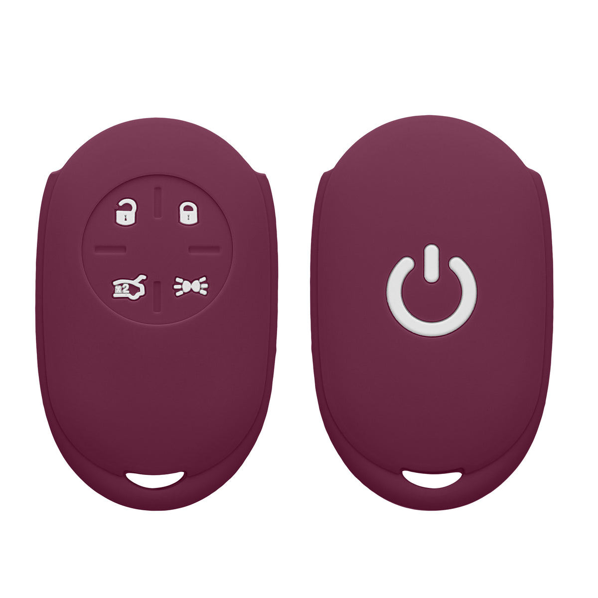 kwmobile Schlüsselhülle für Fiat 500E 4-Tasten Autoschlüssel Hülle - Autoschlüssel Schlüssel Hülle aus Silikon - Schlüsselschutz Gehäuse in Magenta Lila Magenta Lila