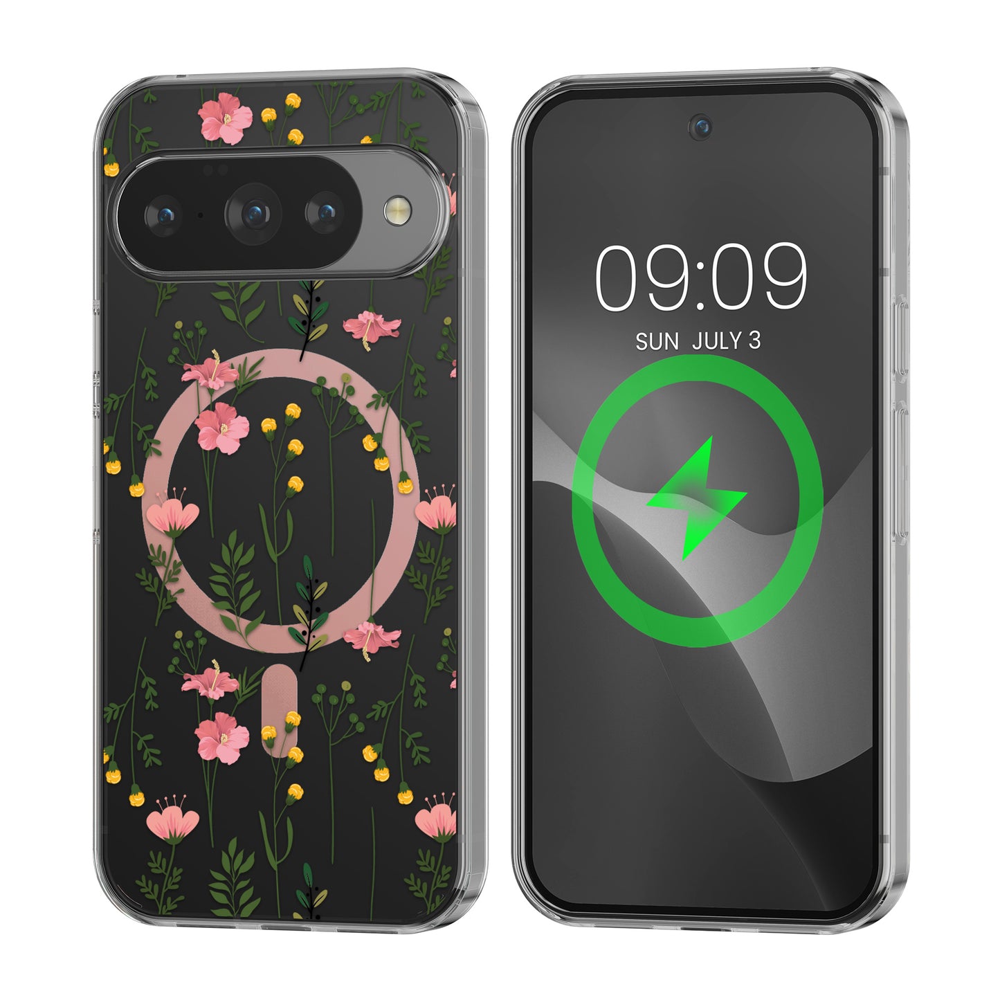 kwmobile Crystal Clear Hard Case Compatible with Google Pixel 10 / Pixel 10 Pro Case - MagSafe Compatible - TPU Case