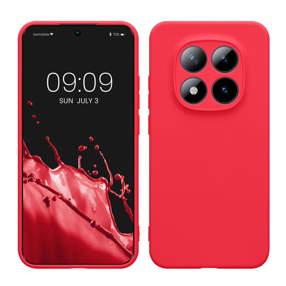 kwmobile Handyhülle für Xiaomi Redmi Note 15 Pro 5G Hülle - weiches Handy Silikon Case - Schutzhülle Cover - Neon Pink Neon Pink