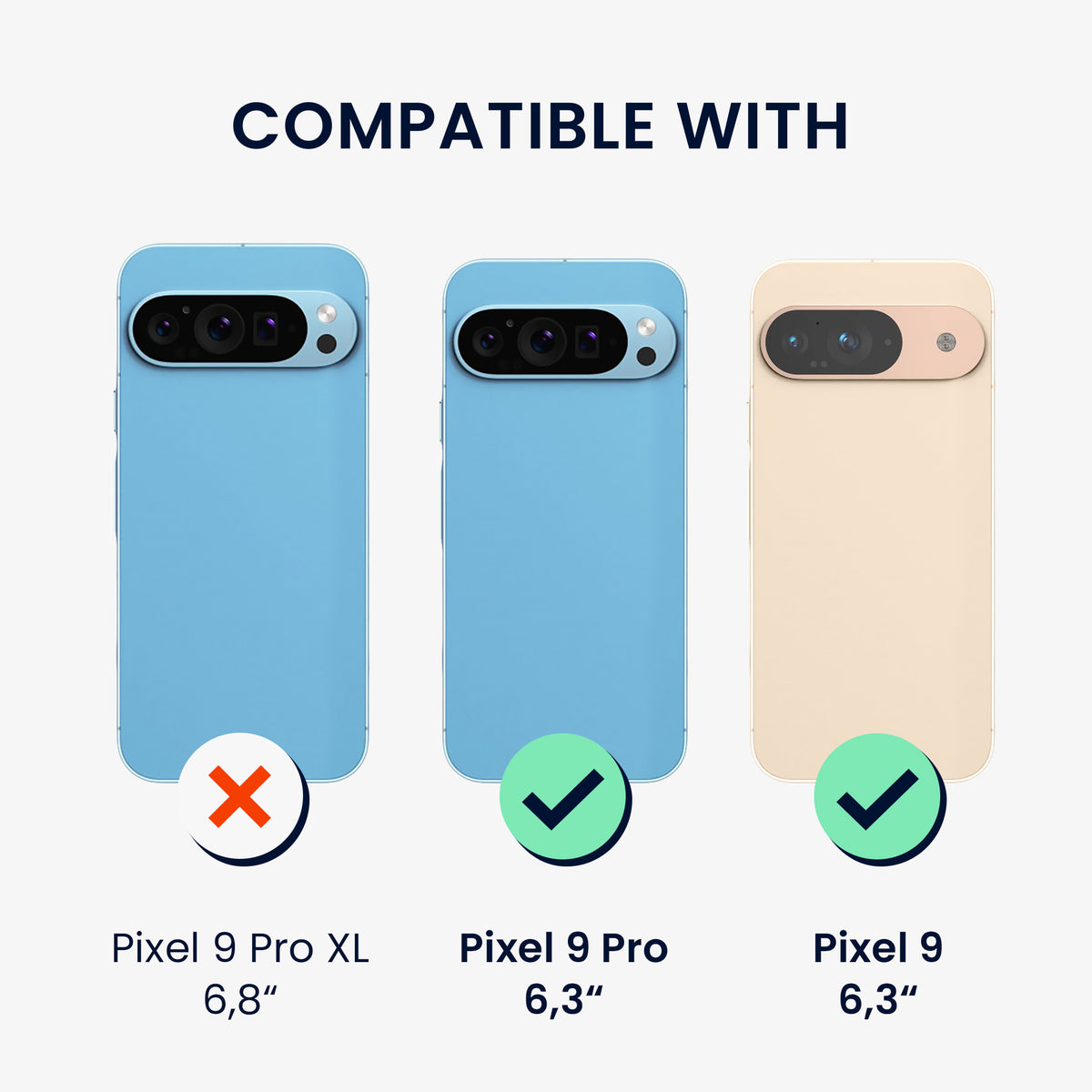 Google Pixel 9 / Pixel 9 Pro Silikon Handyhülle KWM0000215P003C