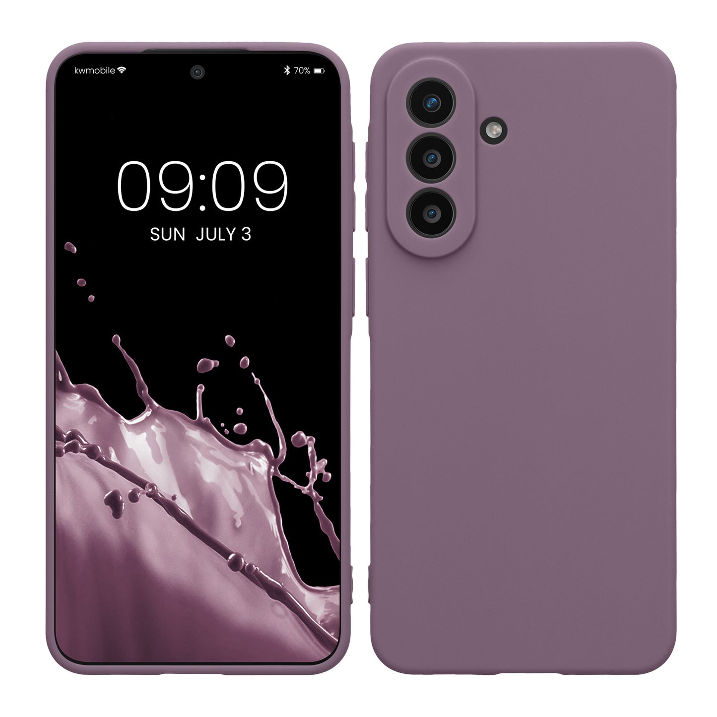 kwmobile Handyhülle für Samsung Galaxy A57 5G Hülle - weiches Handy Silikon Case - Schutzhülle Cover - Helle Iris Helle Iris