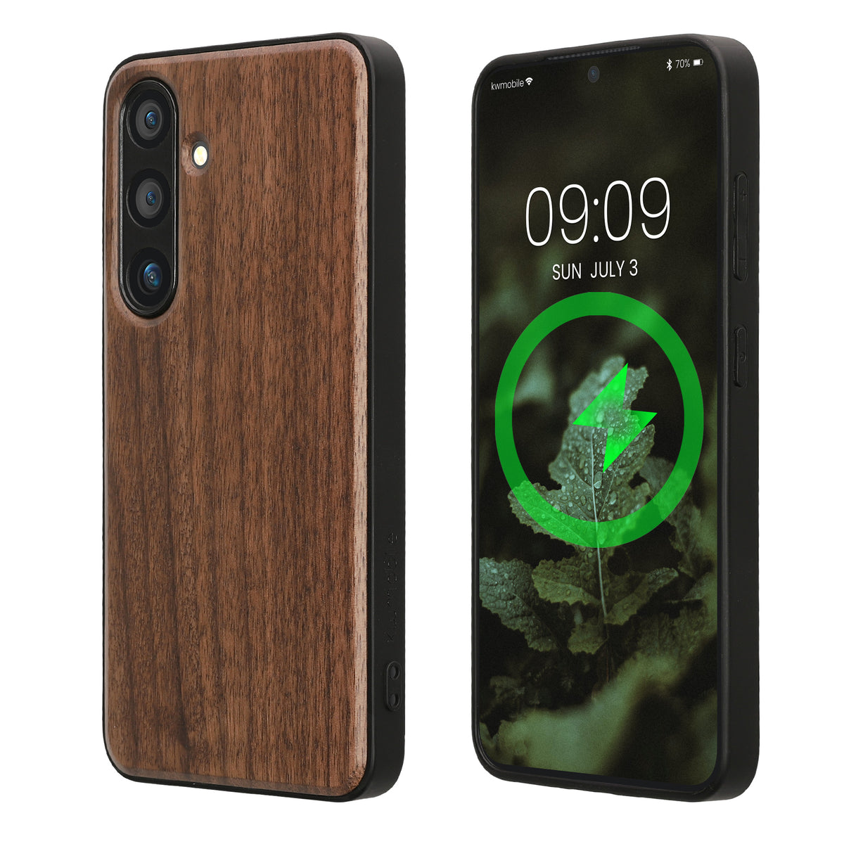 Samsung Galaxy S24 Holz Handyhülle mit MagSafe Dunkelbraun KWM000022AG001C