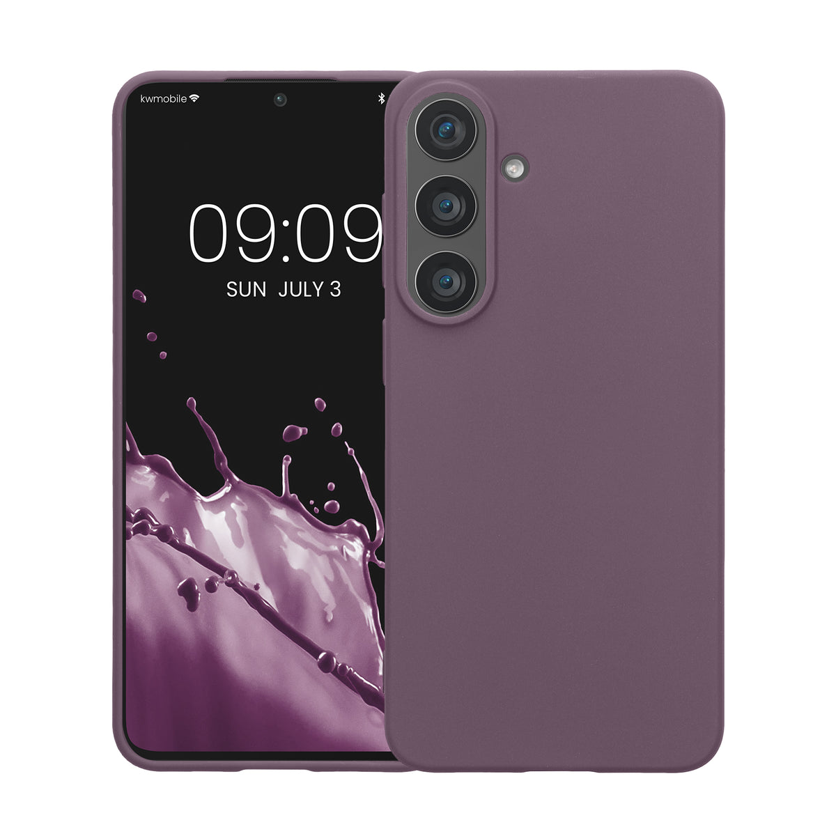 kwmobile Hülle für Samsung Galaxy S26 FE TPU Case - Handyhülle unterstützt kabelloses Laden, flexible Schutzhülle, gummiertes Cover in Helle Iris Helle Iris