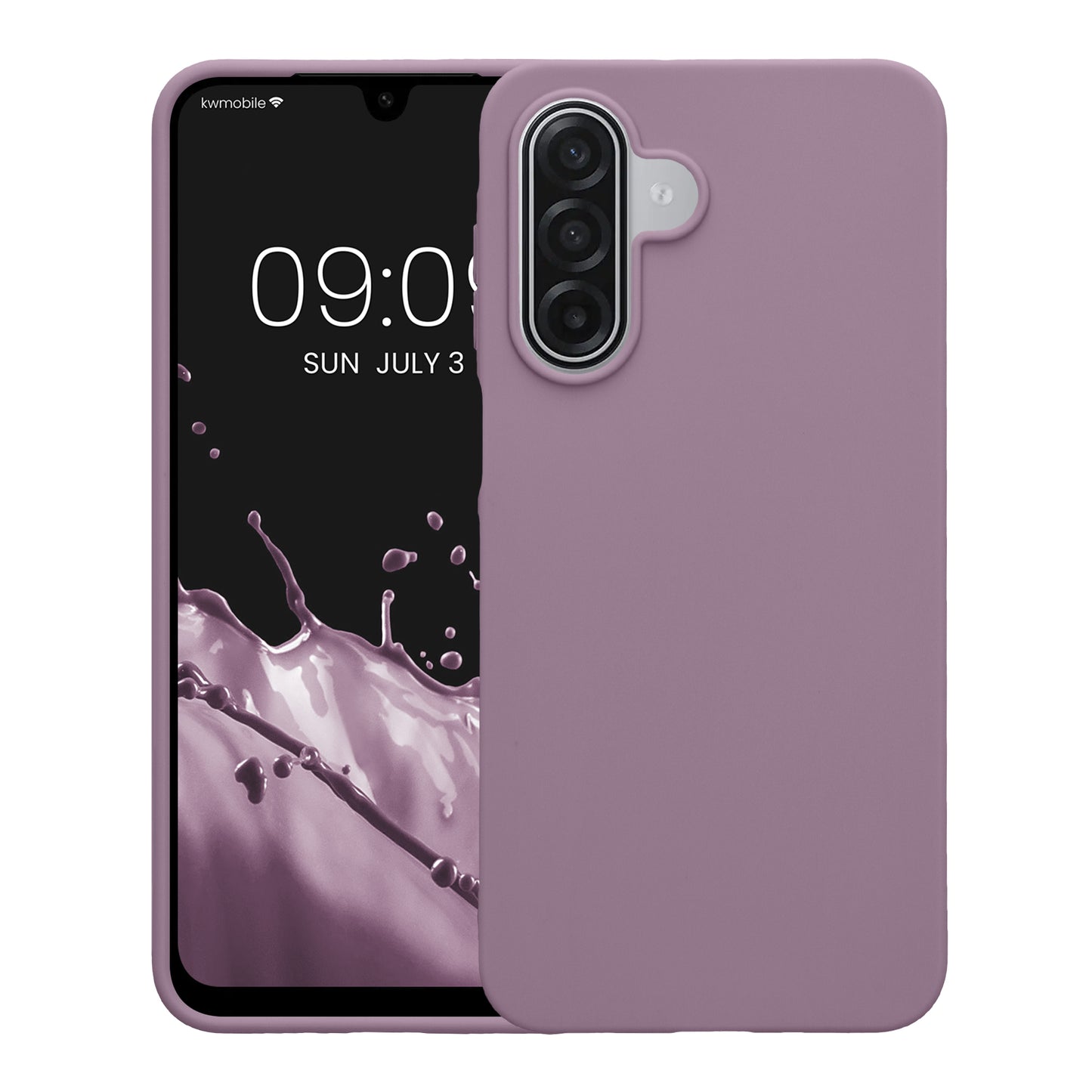 kwmobile Hülle für Samsung Galaxy A18 4G / 5G TPU Case - Handyhülle unterstützt kabelloses Laden, flexible Schutzhülle, gummiertes Cover in Helle Iris Helle Iris