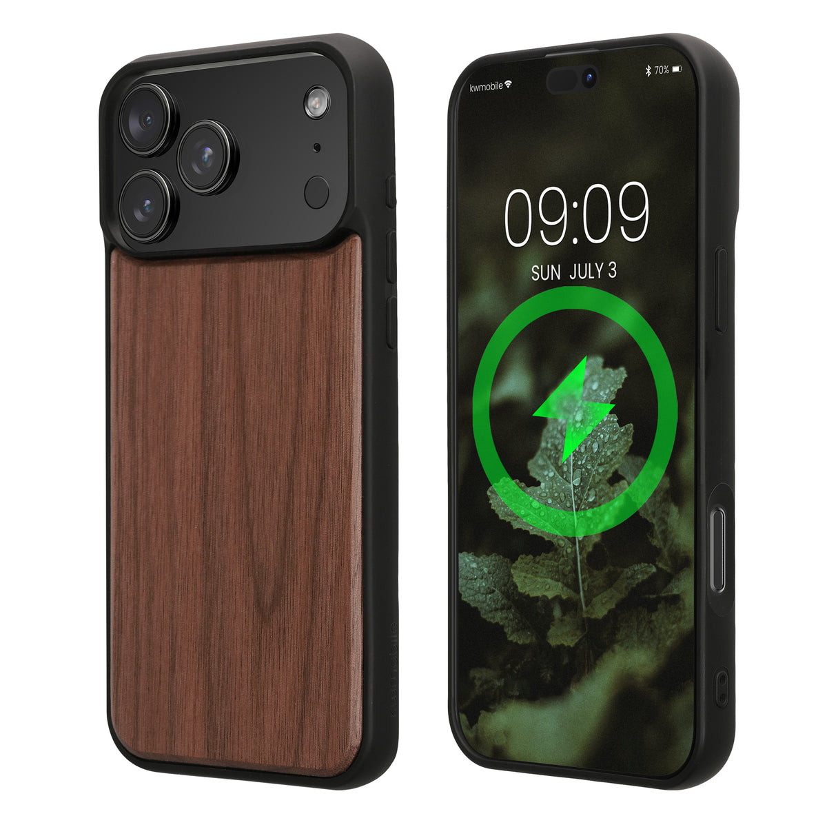 iPhone 18 Pro Max / iPhone 17 Pro Max Holz Handyhülle mit MagSafe Dunkelbraun KWM0000234X001C