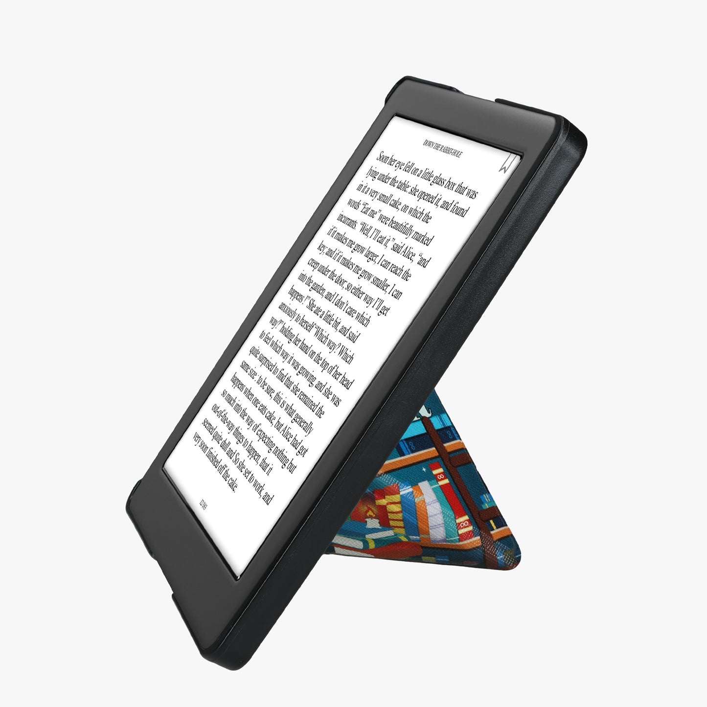 kwmobile Kunstleder eReader Hülle Kobo Glo HD - Bibliothek Motto