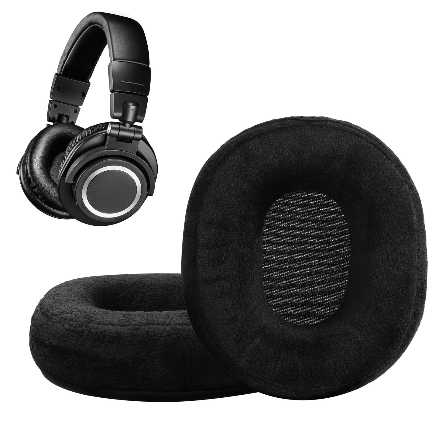 kwmobile Ohr Polster für AudioTechnica ATH M20x BT - Ersatz Ohrpolster - Kopfhörer Ersatzteile - Kopfhörer Ersatzpolster für Over Ear Headphones