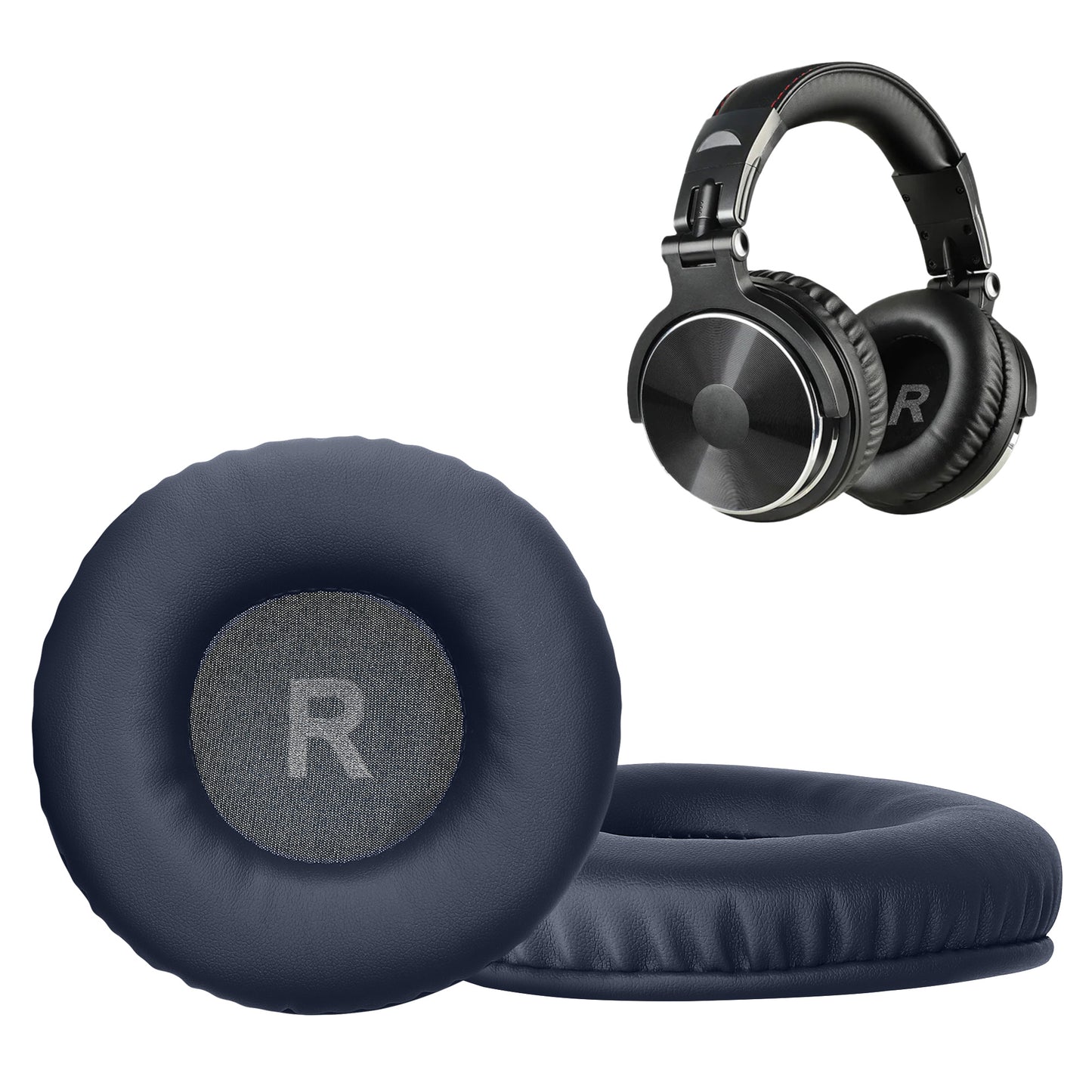 kwmobile Ohr Polster für OneOdio Pro 10 / Pro M / Pro C - Ersatz Ohrpolster - Kopfhörer Ersatzteile - Kopfhörer Ersatzpolster für Over Ear Headphones