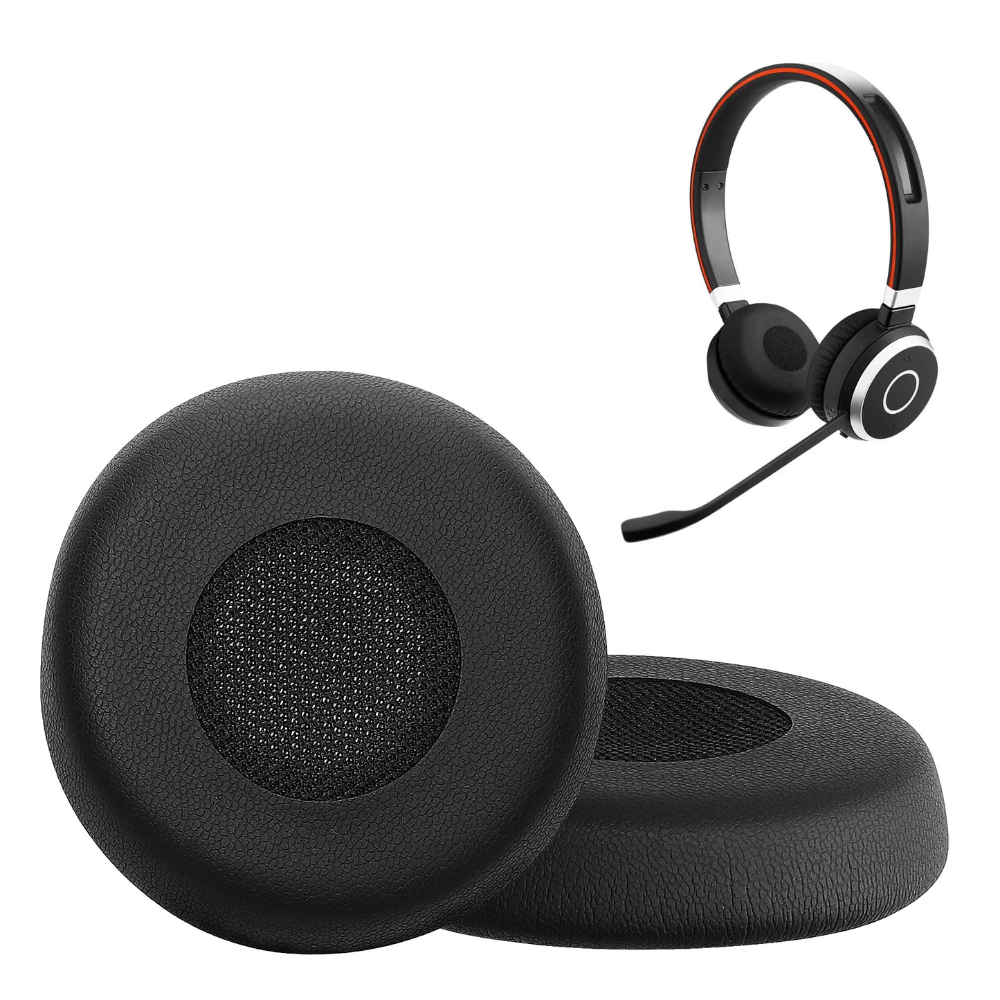 kwmobile Ohr Polster für Jabra Evolve 65 SE Ohrpolster Ersatz Kopfhörer Ersatzteile Kopfhörer Ersatzpolster Over Ear Headphones