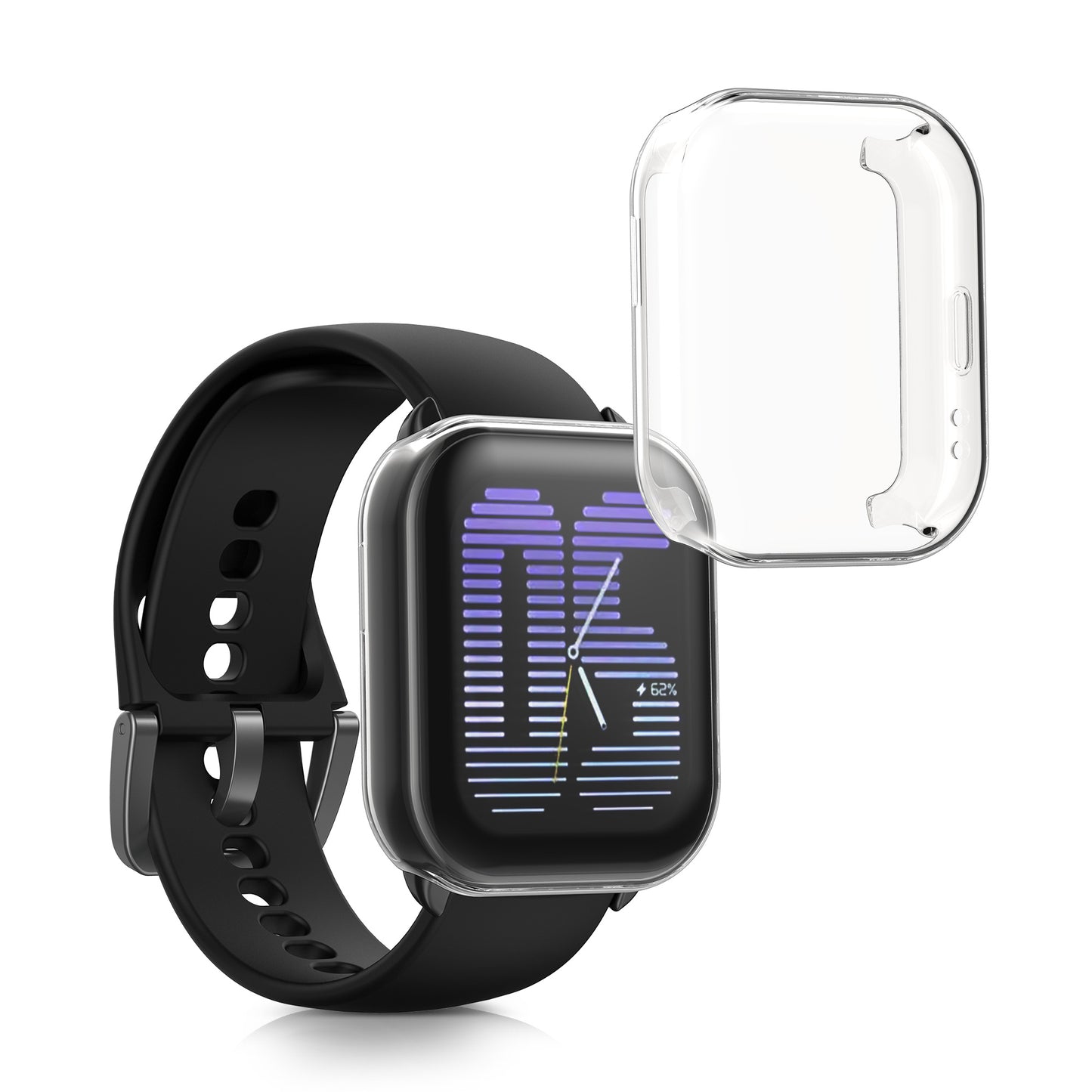 kwmobile Schutzhülle für Amazfit Active (A2211) Fullbody Display Cover Set