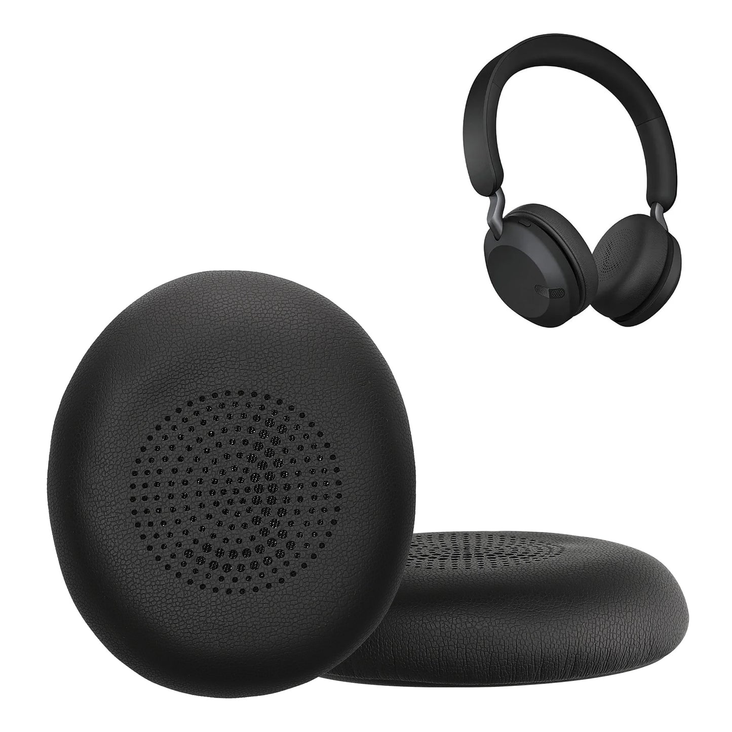 kwmobile Ohr Polster für Jabra Elite 45h / Evolve2 65 / Evolve2 40 - Ersatz Ohrpolster - Kopfhörer Ersatzteile - Kopfhörer Ersatzpolster für Over Ear Headphones