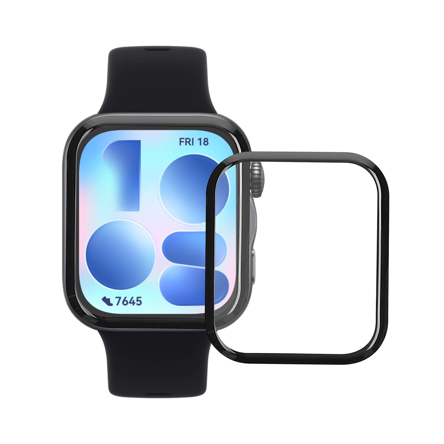 kwmobile 2x Transparente Displayschutzfolie kompatibel mit Huawei Watch FIT 5 Folie - Schutzfolie für Fitness Tracker - robuster Displayschutz Transparent