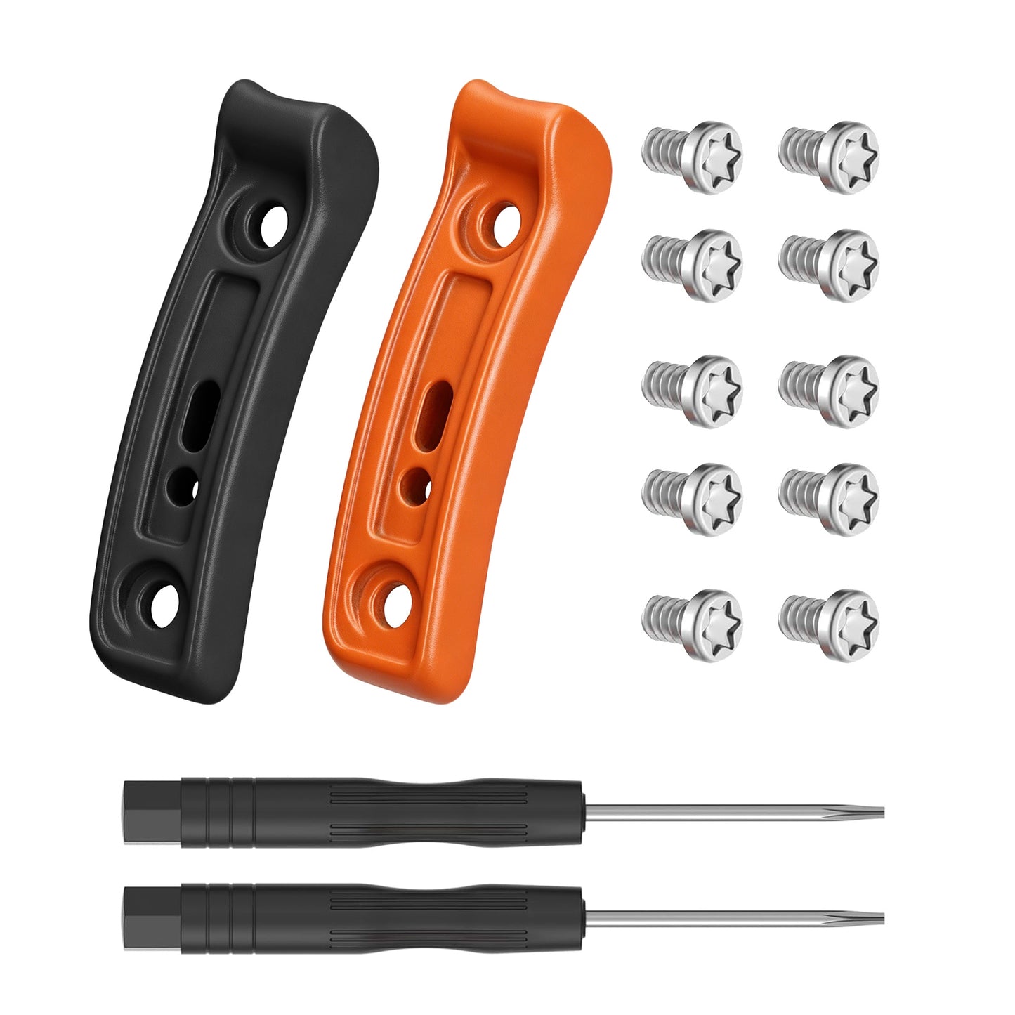 kwmobile Smartwatch Seiten-Bumper für Garmin Fenix 8 / Tactix 8 / Quatix 8 (47mm) Watch Side Bumper - Ersatz Stoßschutz für Uhrenrand aus Metall inkl. Schraubendreher - Orange Schwarz Orange