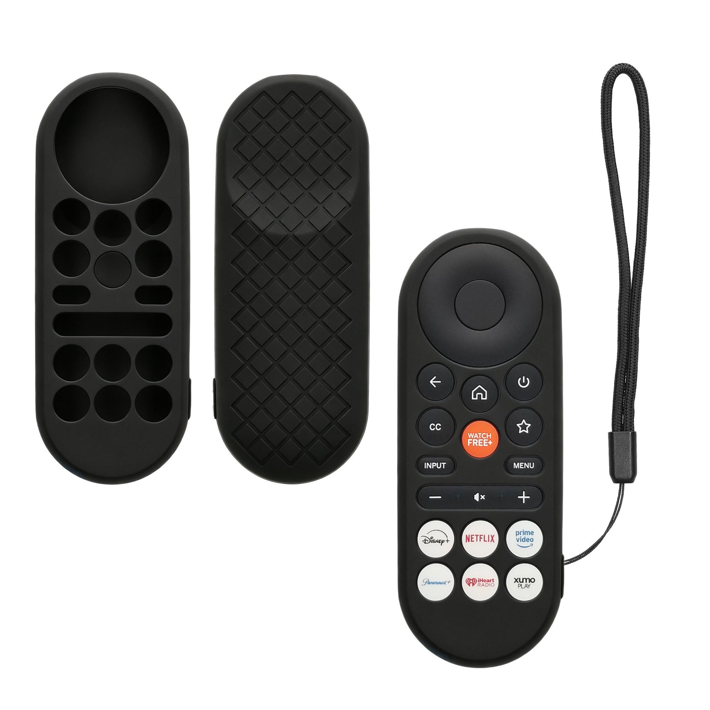 kwmobile Hülle Fernbedienung kompatibel mit Vizio XRT181 Hülle - Silikon Case für TV Zubehör in Schwarz Schwarz