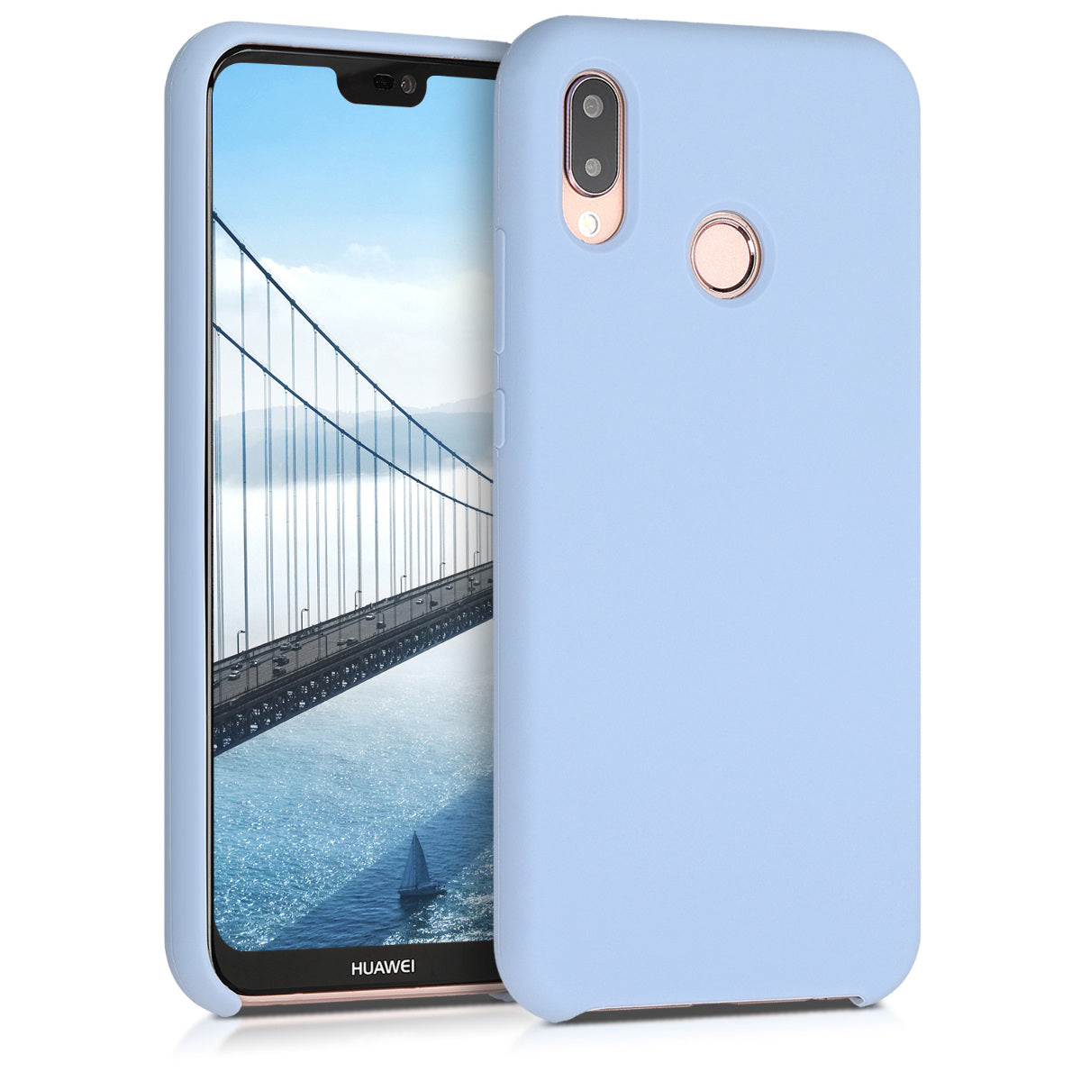 kwmobile Phone Case for Huawei P20 Lite - Silicone Case - Wireless Charging - Protective Cover