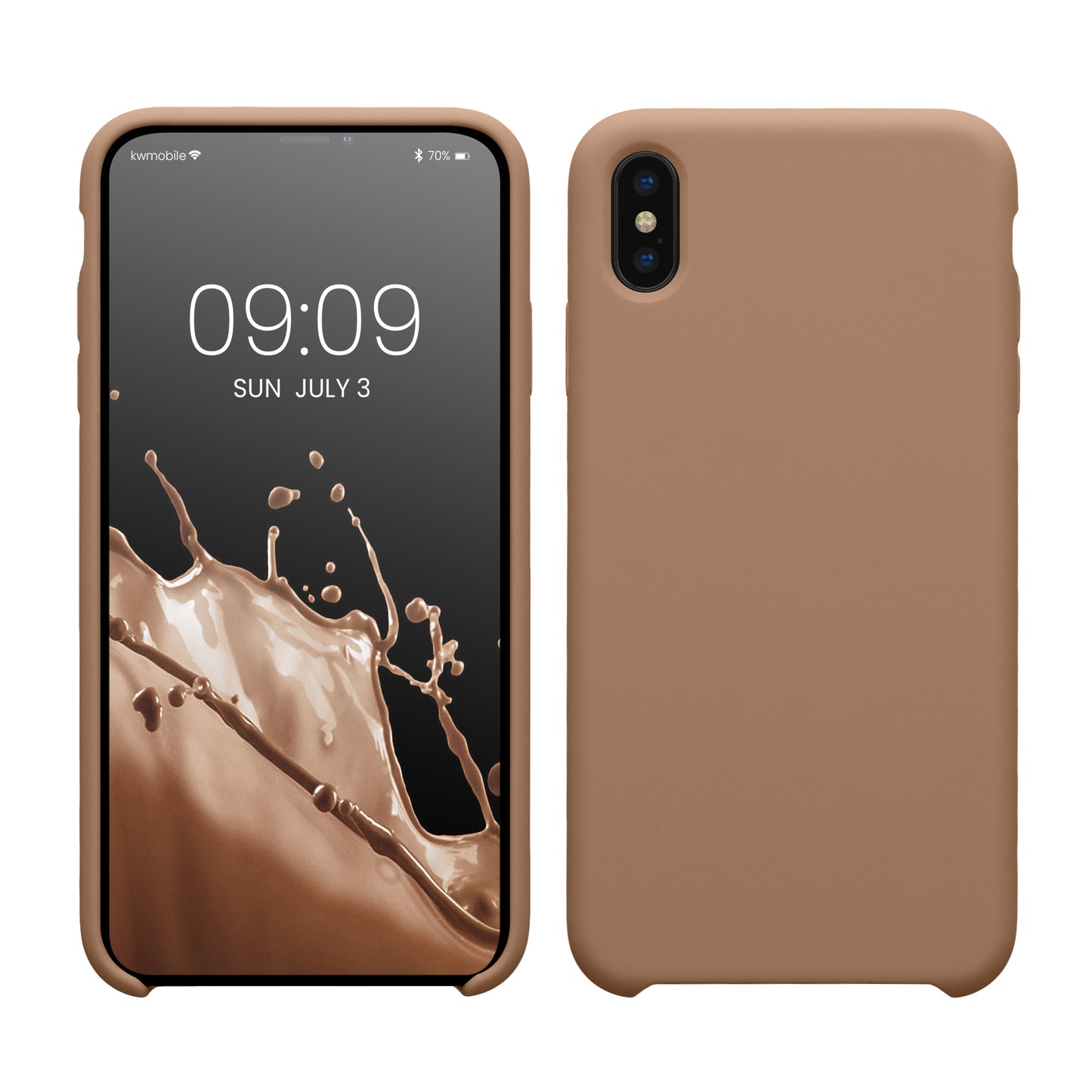 kwmobile Phone Case for Apple iPhone XS Max - Silicone Case - Wireless Charging - Protective Cover