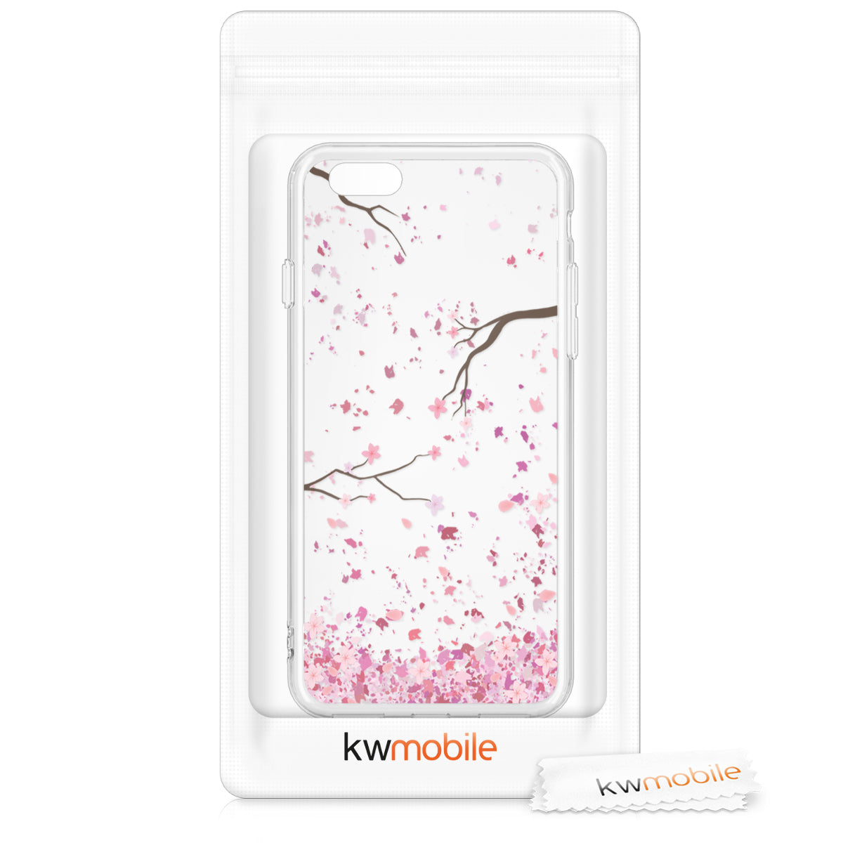 kwmobile Case Compatible with Apple iPhone SE (2022) / iPhone SE (2020) / iPhone 8 / iPhone 7 - Silicone Transparent Cover