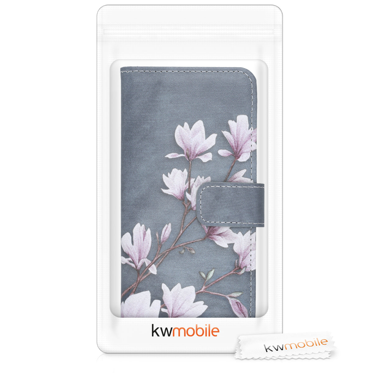 kwmobile Wallet Case Compatible with Huawei Y6 (2019) Cover - with Stand and Card Slots