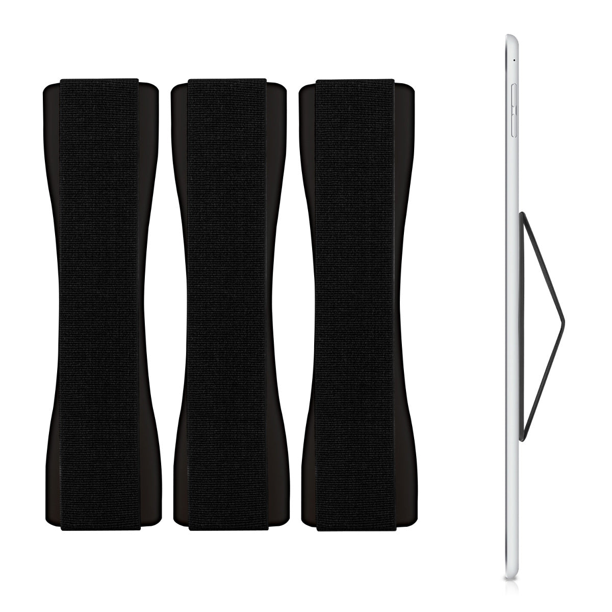 kwmobile Tablet Finger Holder Grip Stand Self-Adhesive Tablet PC Finger Holder compatible with iPad Samsung Sony Tablets