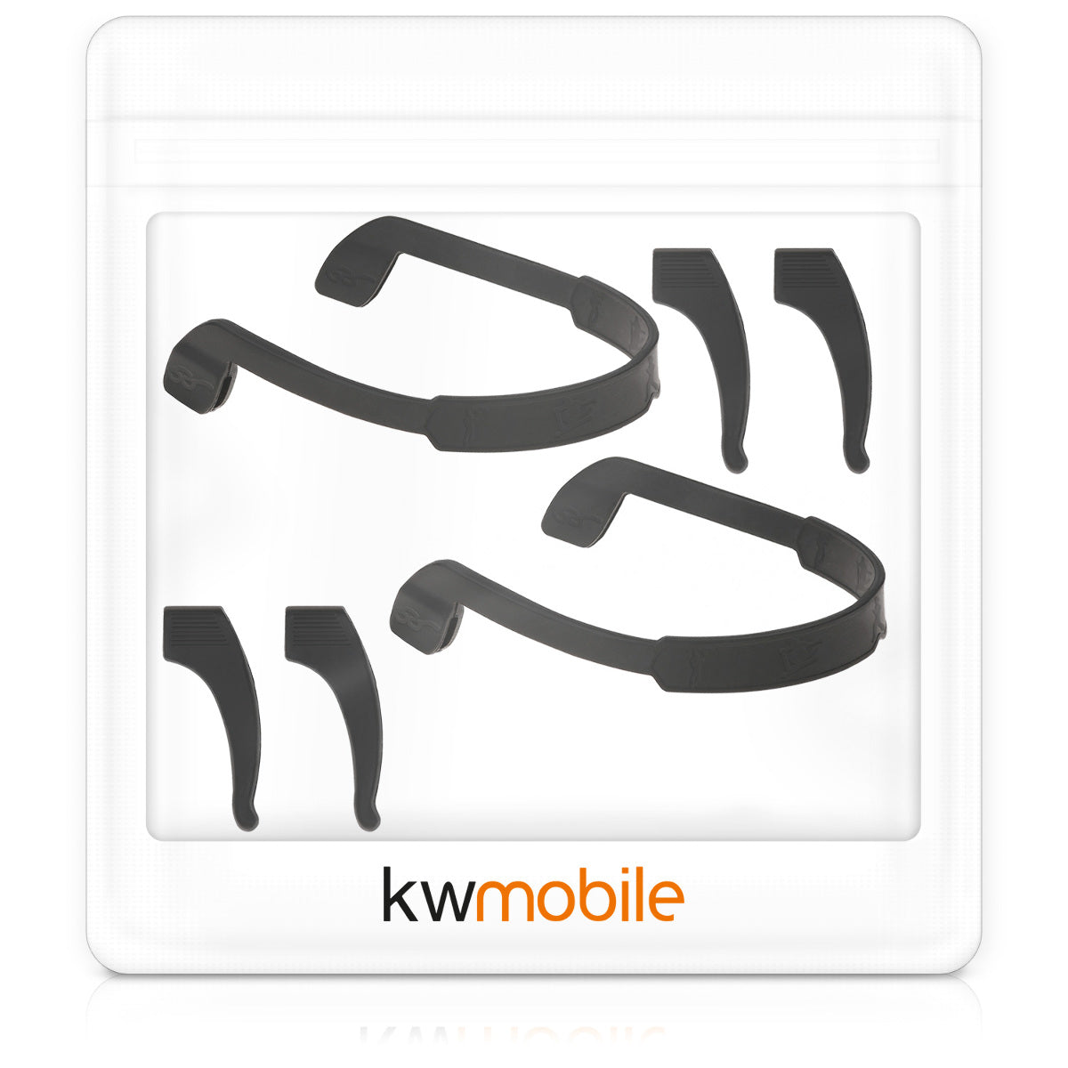 kwmobile Non-Slip Holders and Eyeglass Strap for Temple Tips Set
