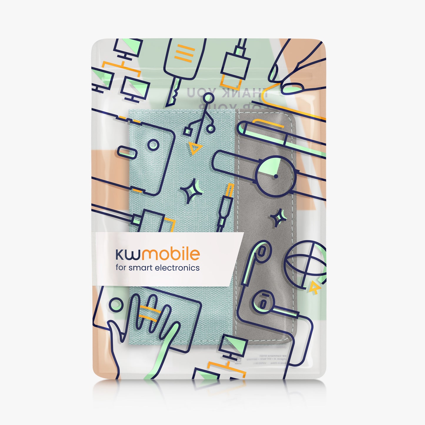 kwmobile Vehicle Registration Holder with Card Slots - Pouch for Car Registration Document Driving License